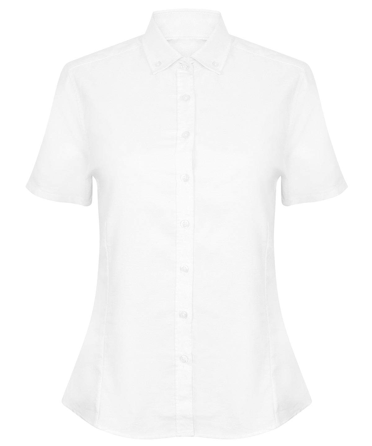 Shirts - Modern kortärmad Oxfordskjorta för damer White