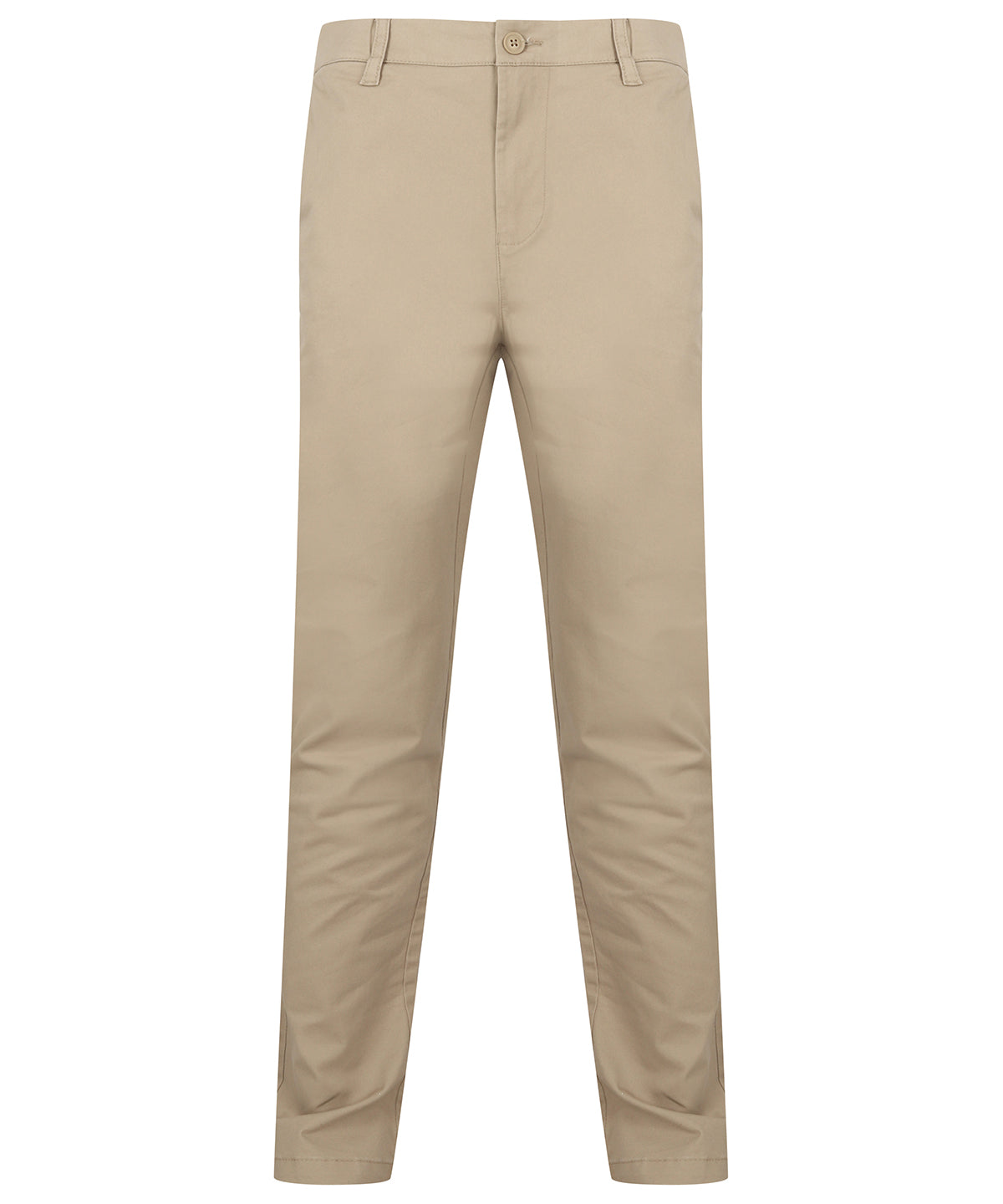 Chinos - Stretchiga Chinos med Flexibelt Midjeband Stone