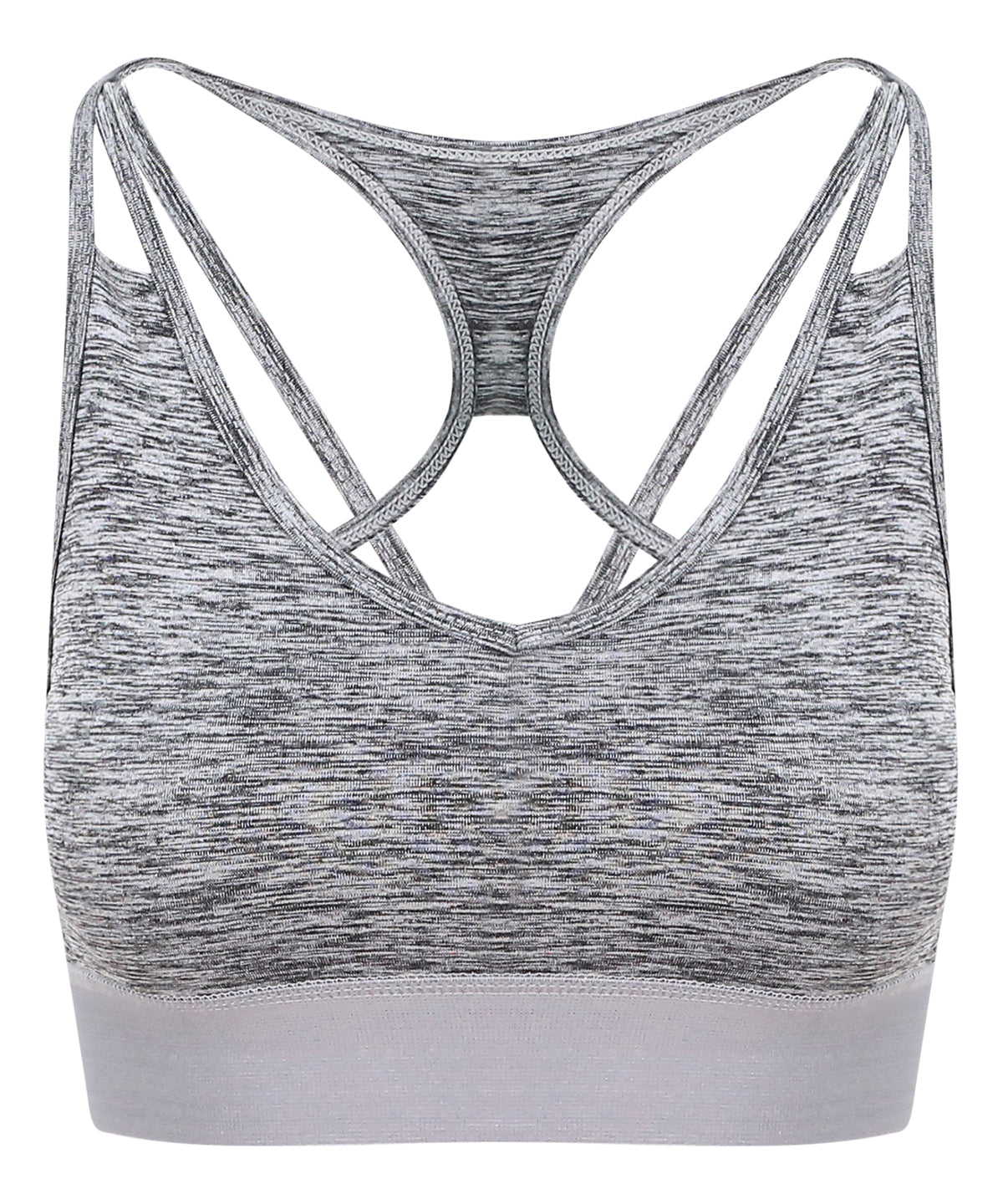 Bras - Crossback crop top Grey Melange