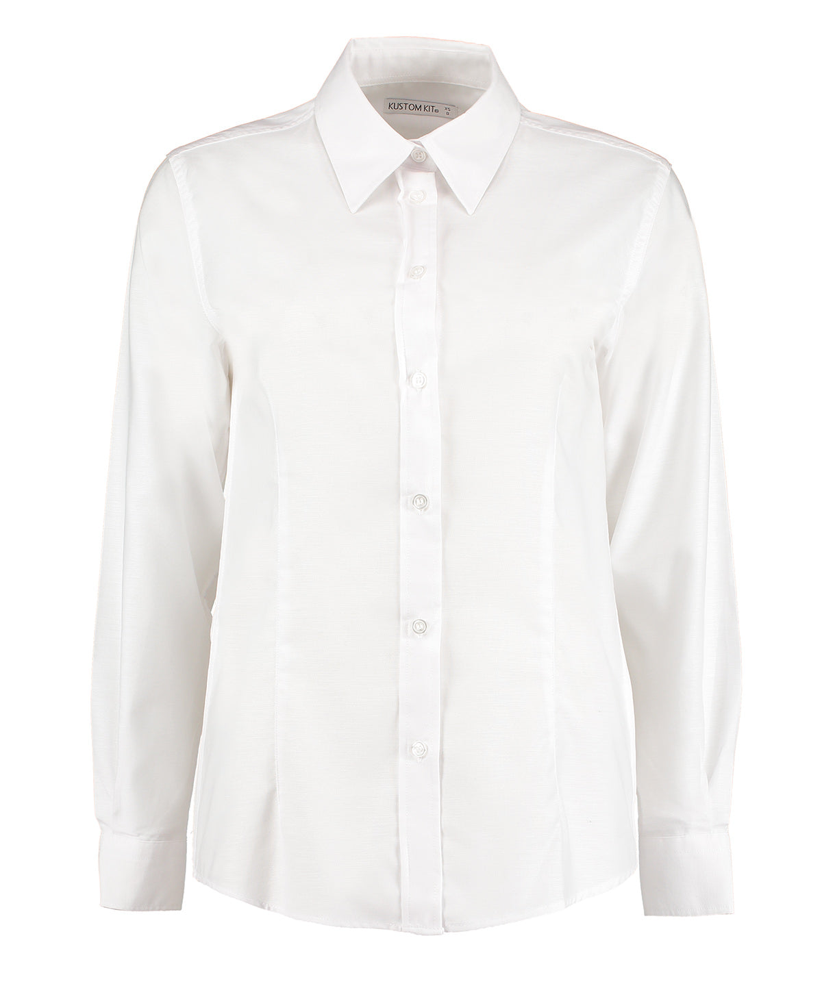 Blouses - Långärmad oxfordblus för dam White