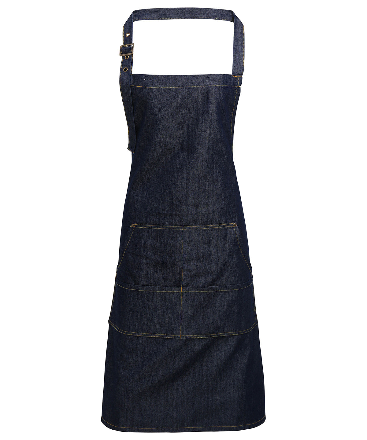 Aprons - Jeans Stitch Bib Förkläde Indigo Denim One size