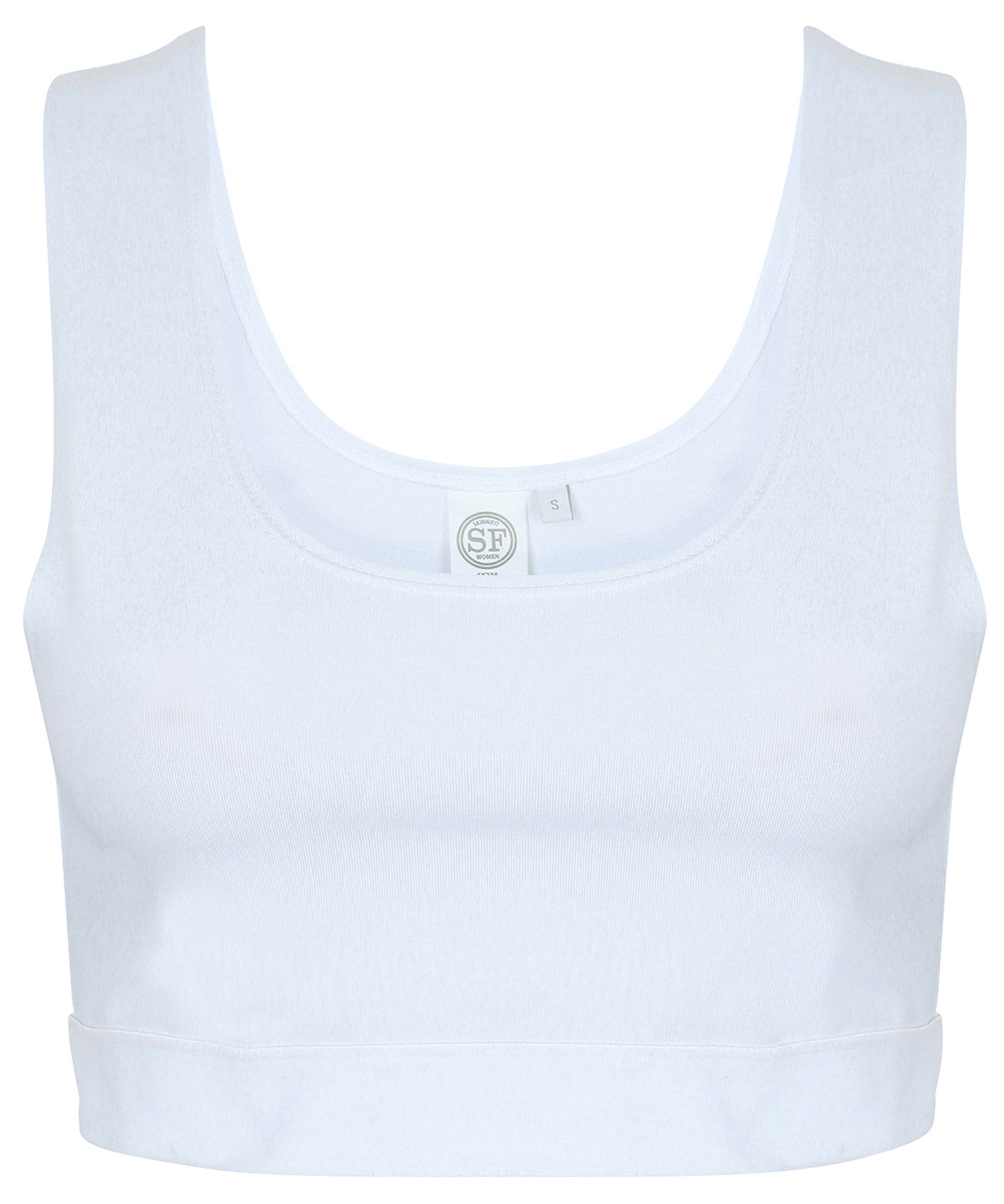 Vests - Dam Mode Crop Top White White