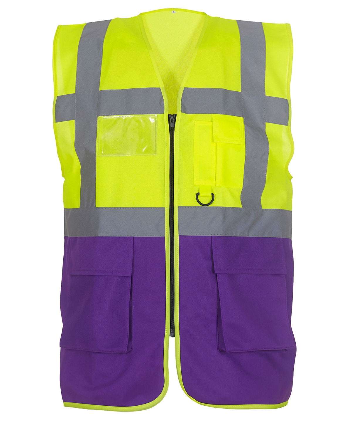 Safety Vests - Multifunktionellt Executive-linne för alla dina behov Yellow Purple S