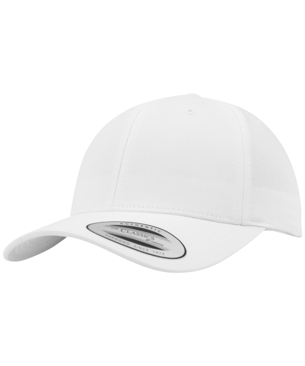 Caps - Kurvad Klassisk Snapback White One size