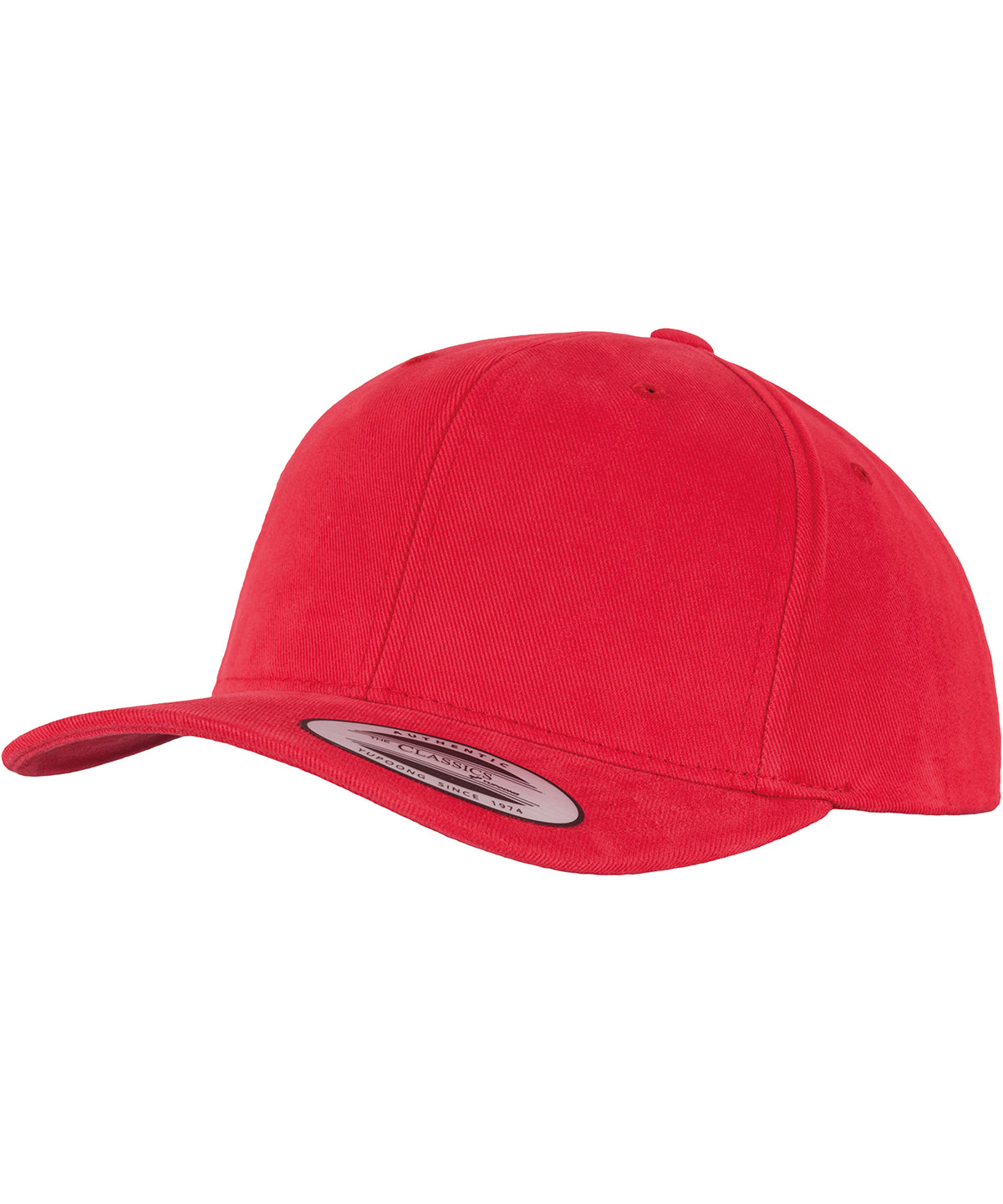 Caps - Mjuk borstad bomullstwill keps Red One size