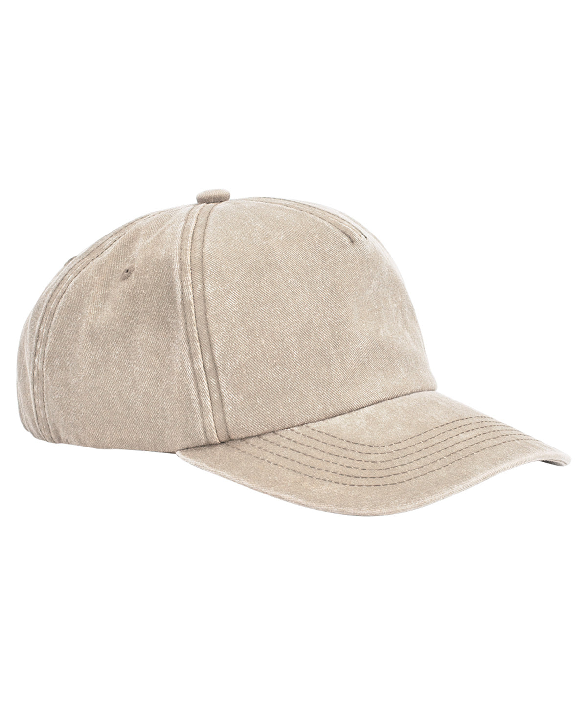 Caps - Avslappnad 5-panel vintagekeps Vintage Stone One size