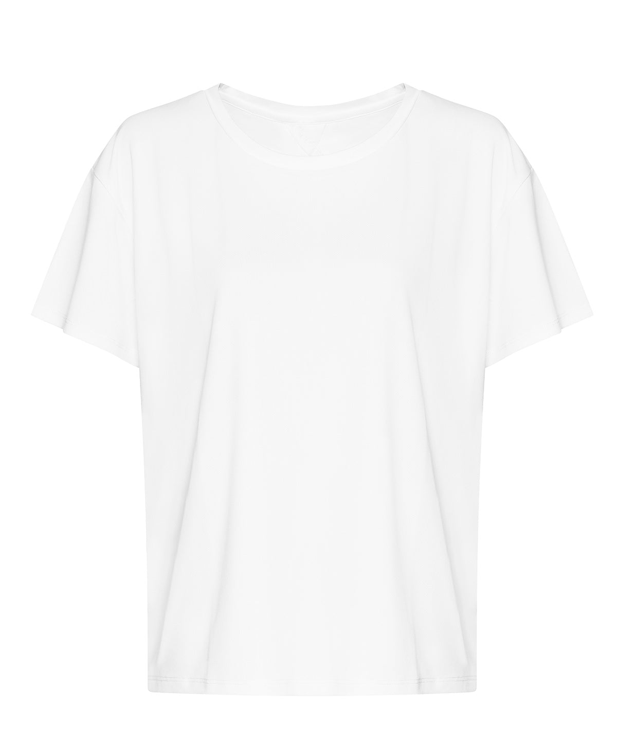 T-Shirts - Modern Damtröja med Öppen Rygg White