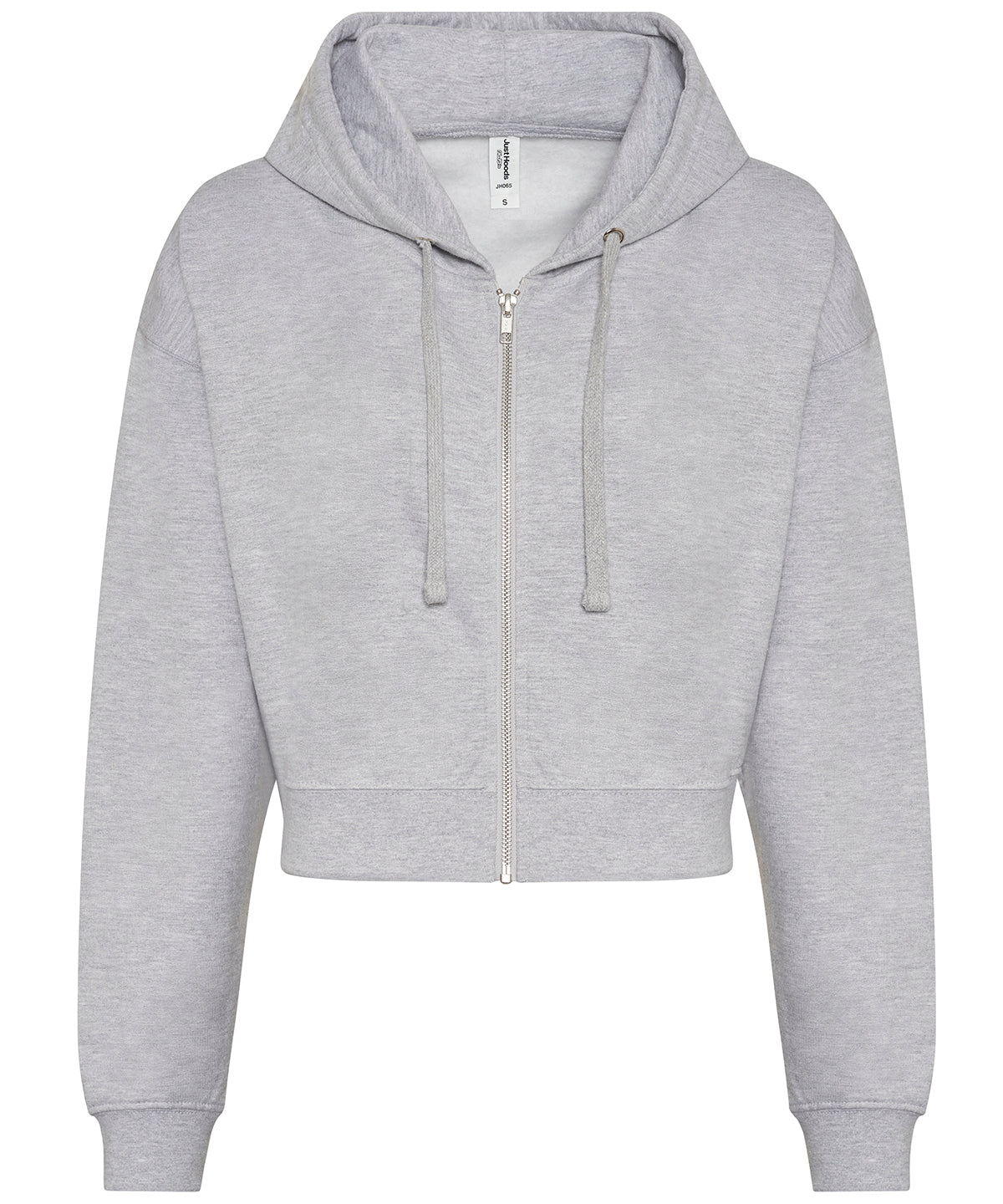 Hoodies - Modeinspirerad kort zoodie Heather Grey