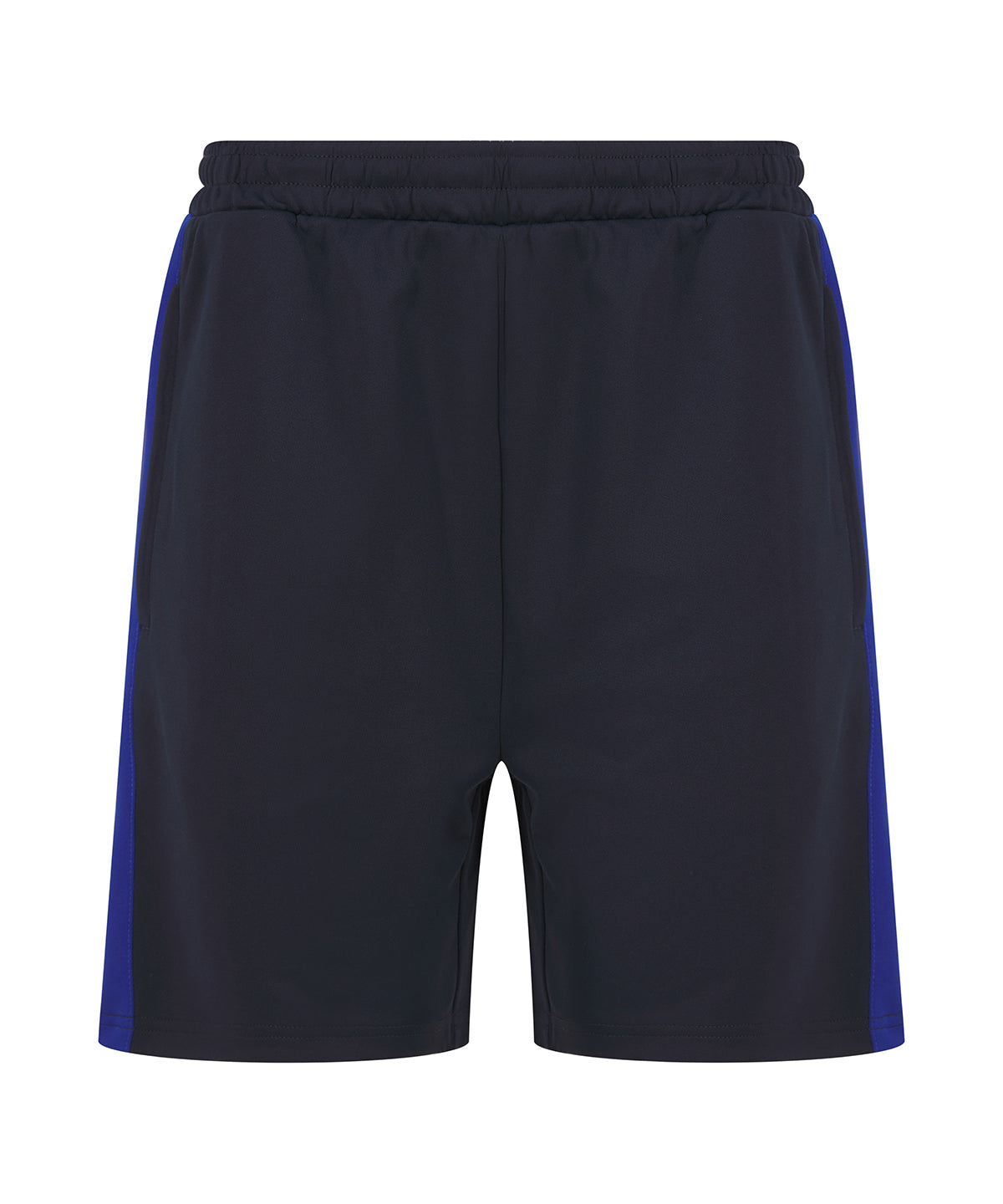 Shorts - Stickade shorts med dragkedjefickor för herrar Navy Royal