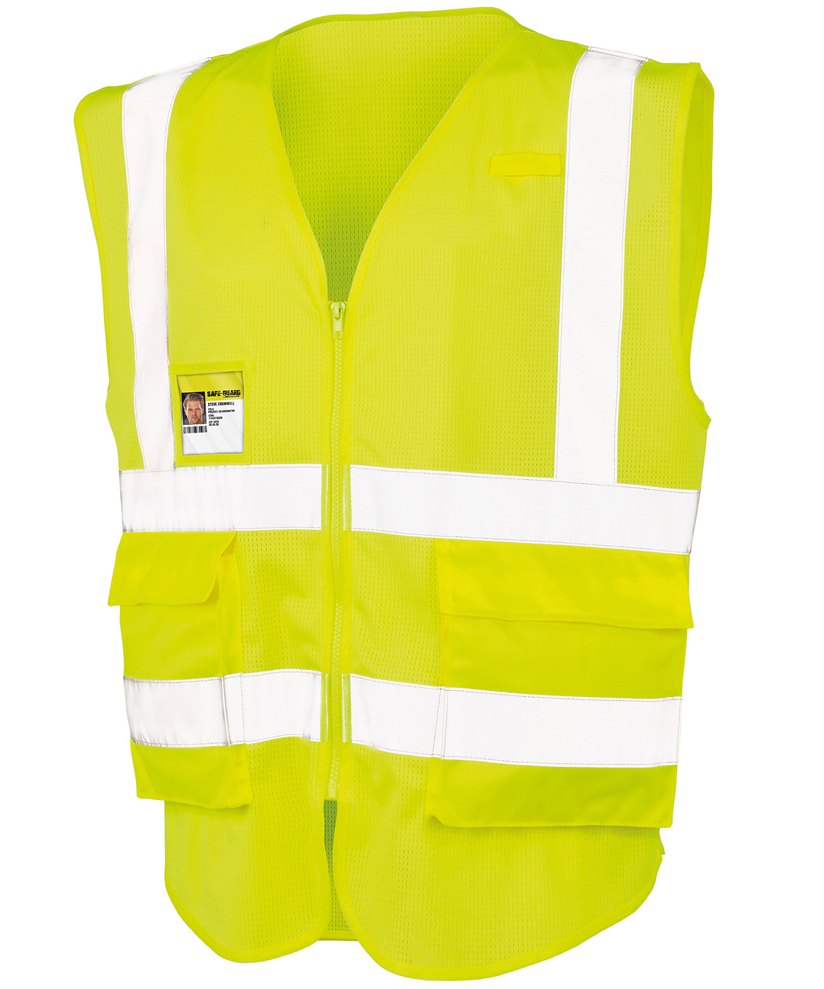 Safety Vests - Säkerhetslinne i Mesh Fluorescent Yellow