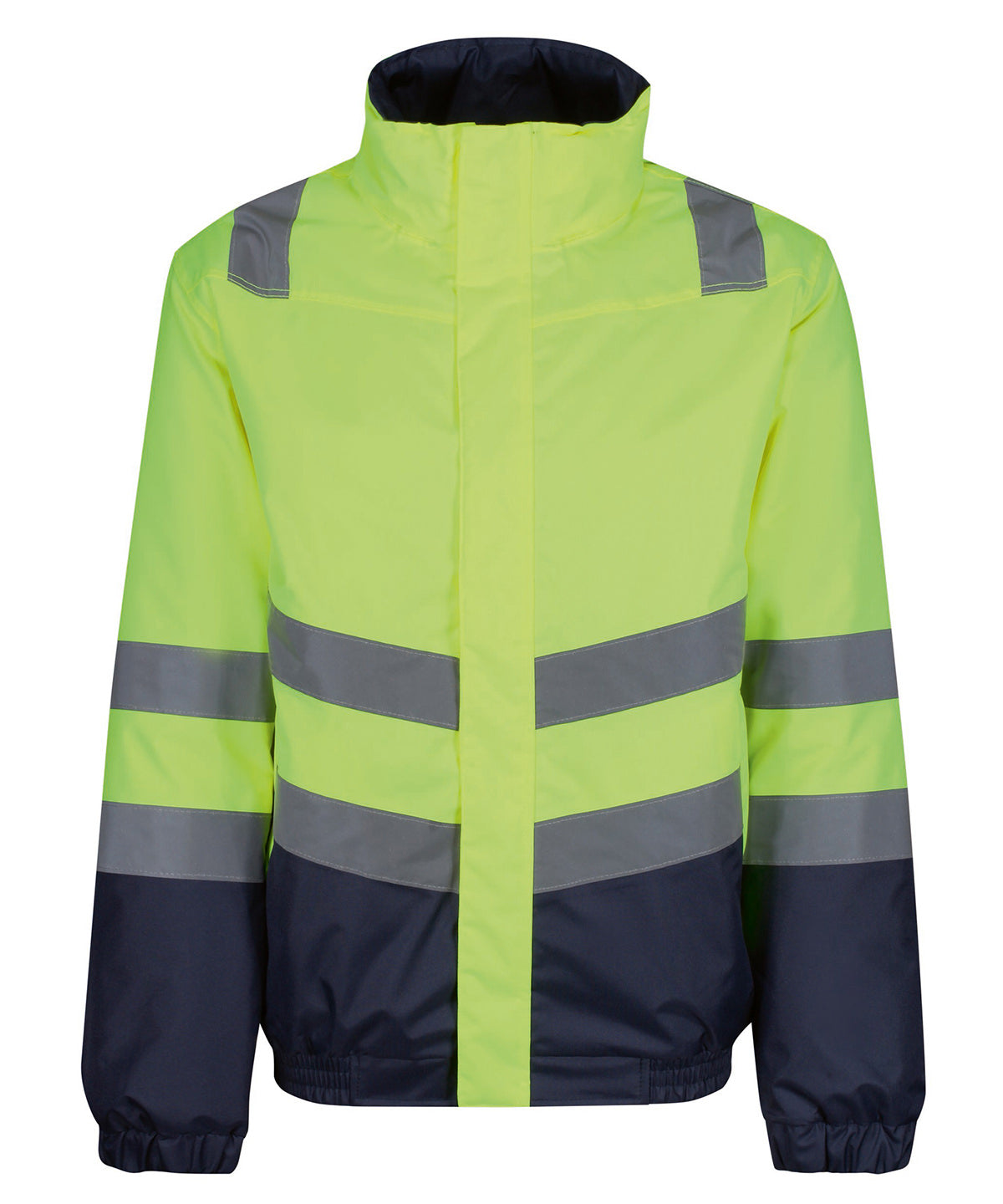 Jackets - Hi-vis klassisk bomberjacka Yellow Navy
