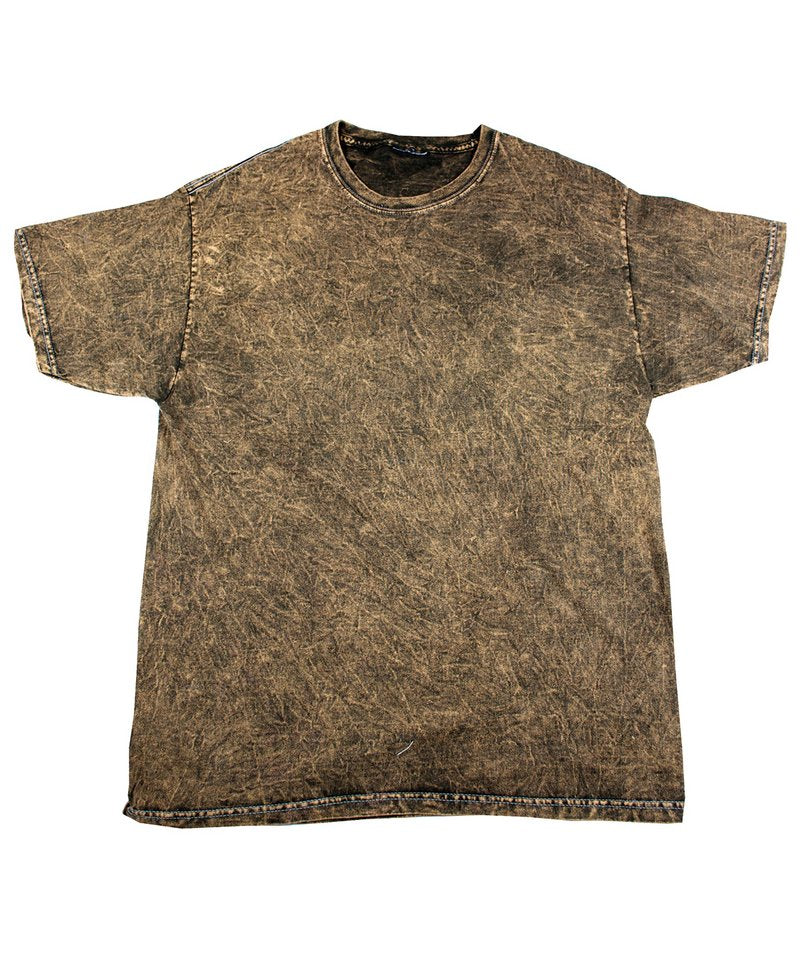 T-Shirts - Mineral-tvättad T-shirt Brown