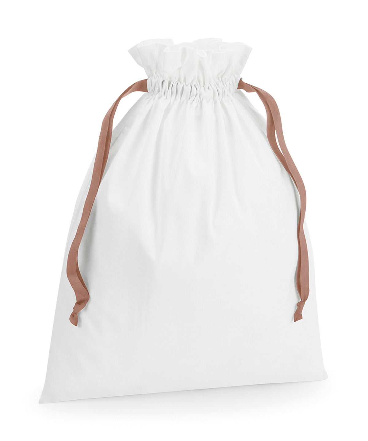 Bags - Elegant Dragskopåse i Borstad Bomull Soft White Rose Gold