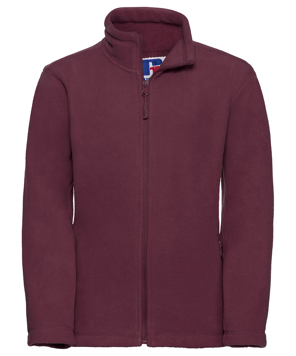 Fleece - Barnfleece med hel dragkedja Burgundy