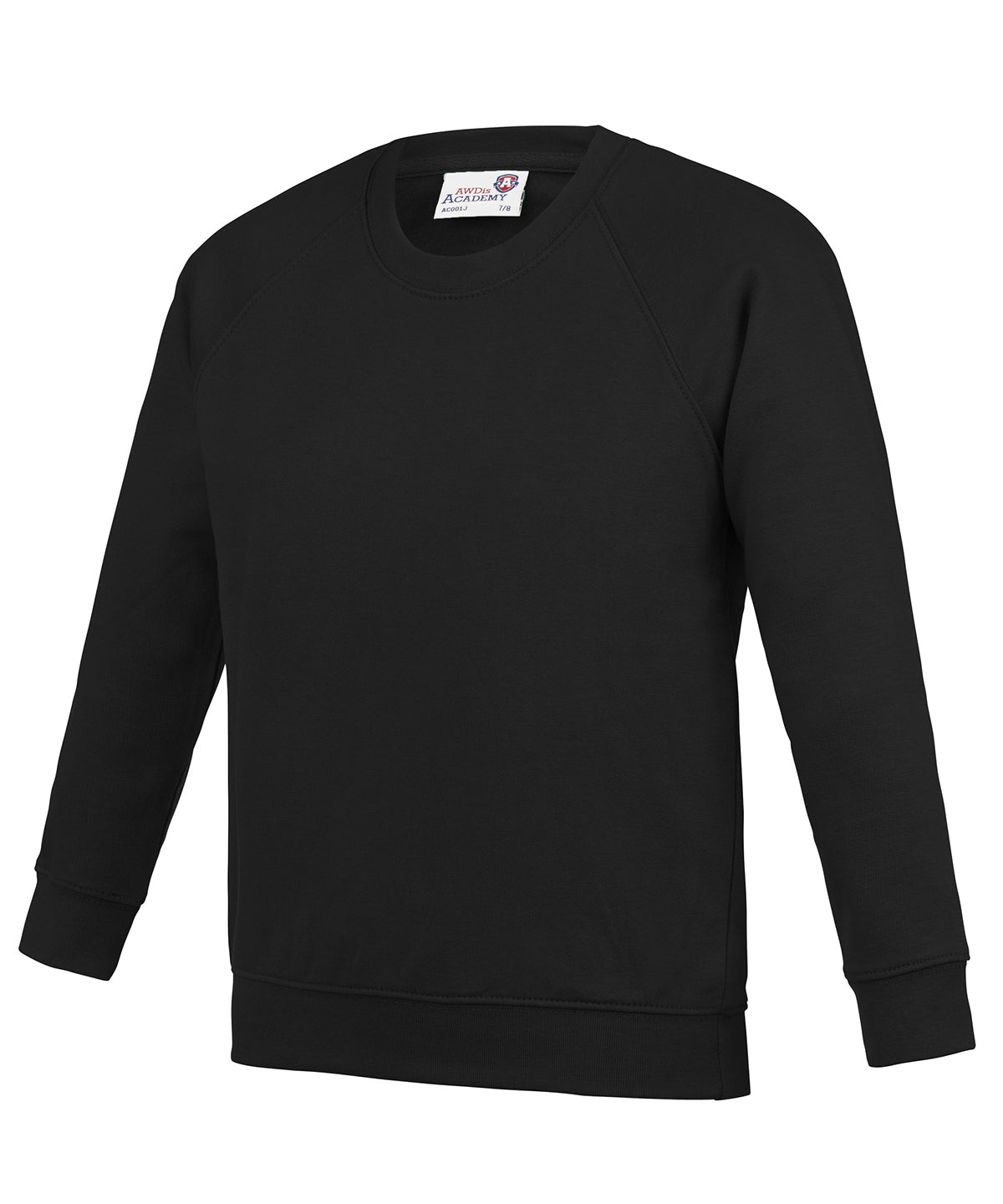 Sweatshirts - Raglantröja för barn från akademin – slitstark Academy Black