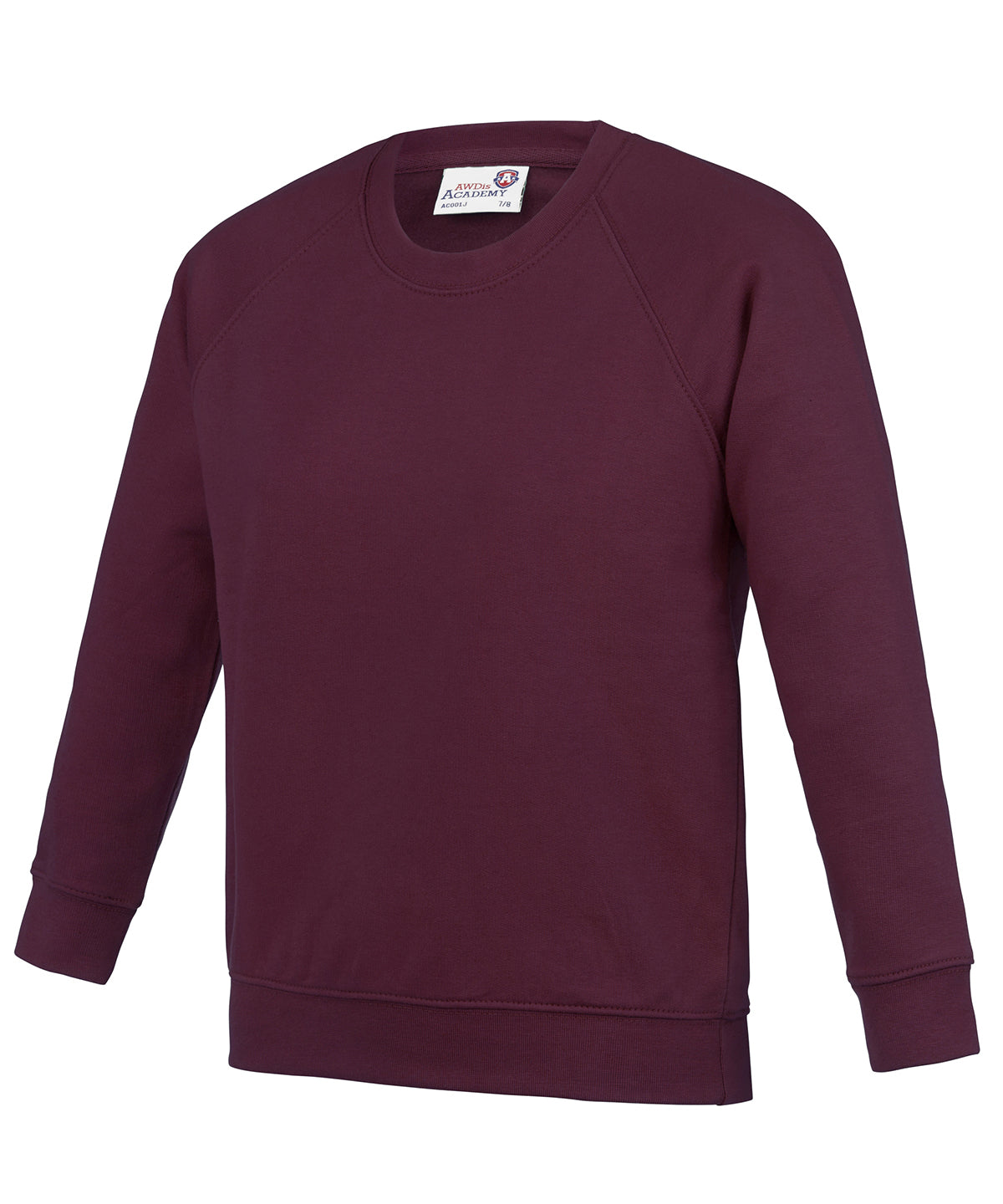 Sweatshirts - Raglantröja för barn från akademin – slitstark Academy Burgundy