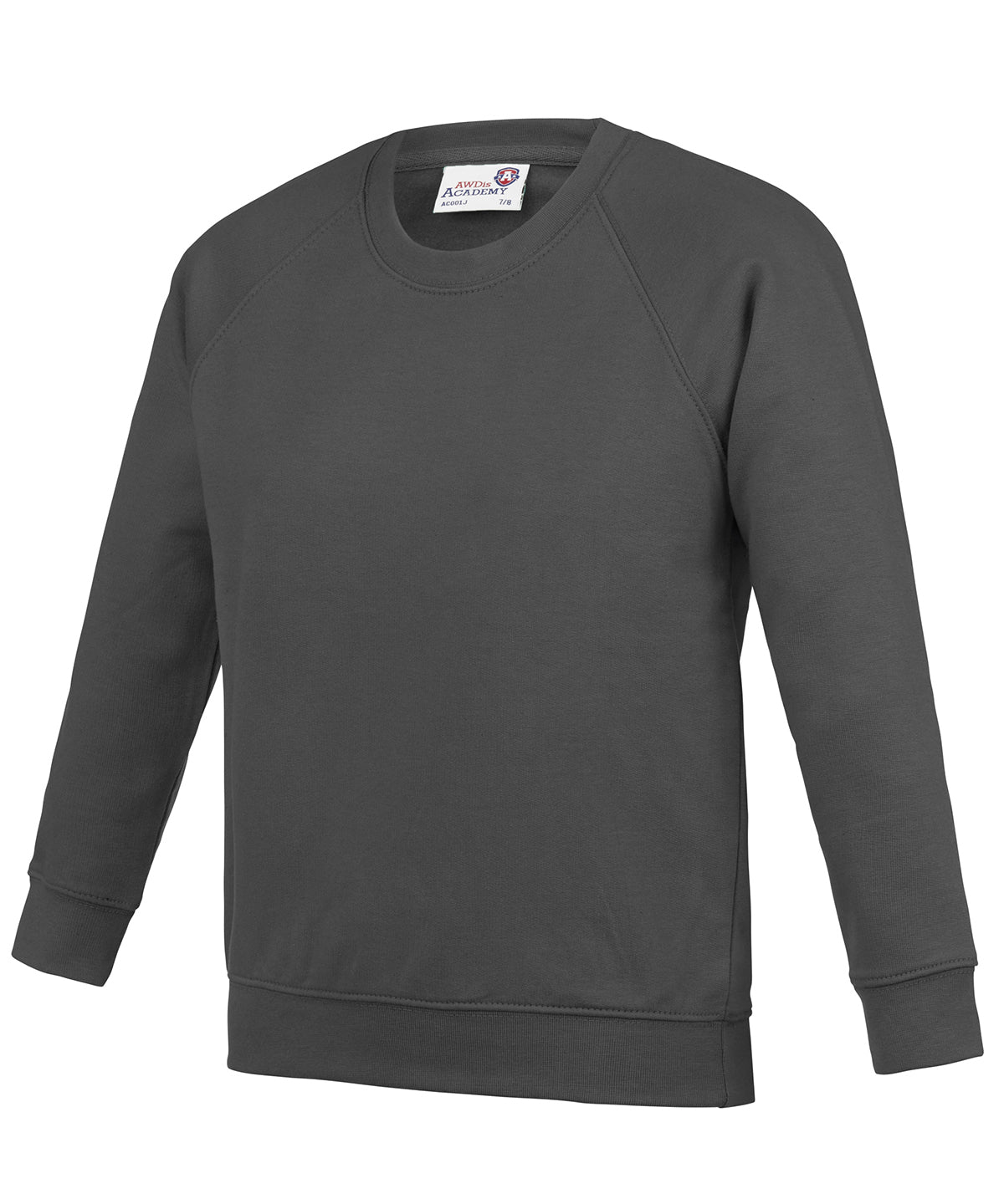 Sweatshirts - Raglantröja för barn från akademin – slitstark Academy Charcoal