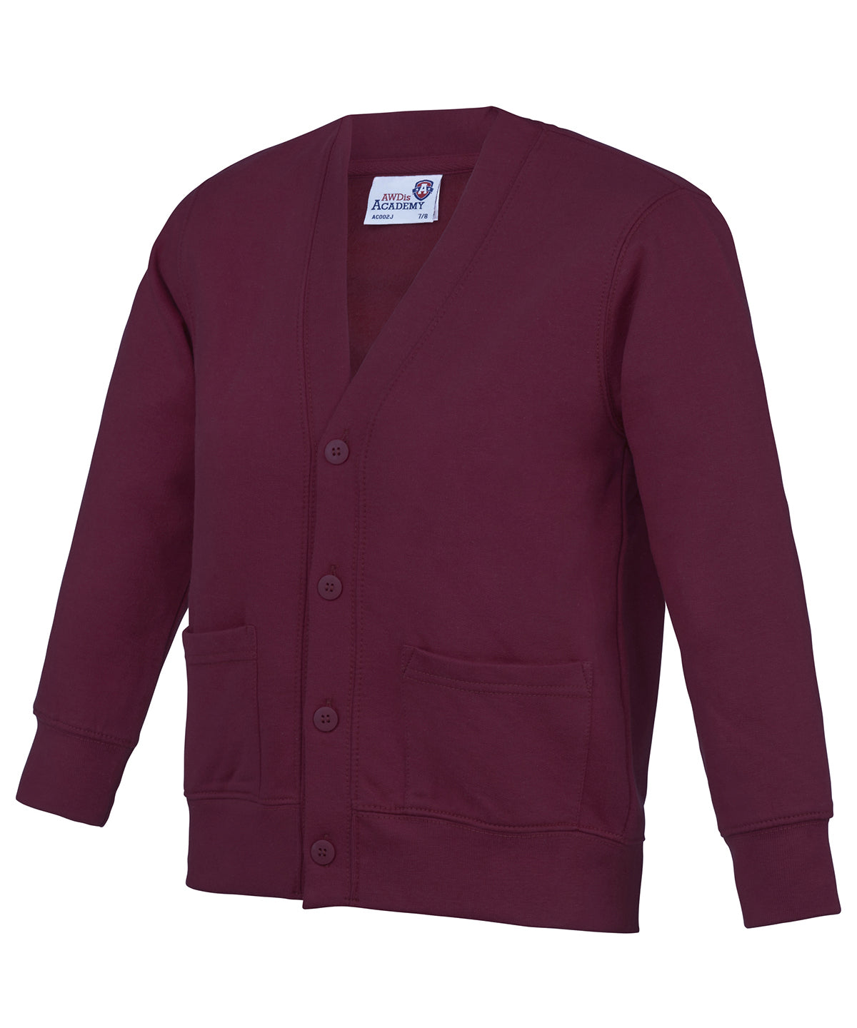 Cardigans - Akademins barnkofta – mjuk och stilren design Academy Burgundy