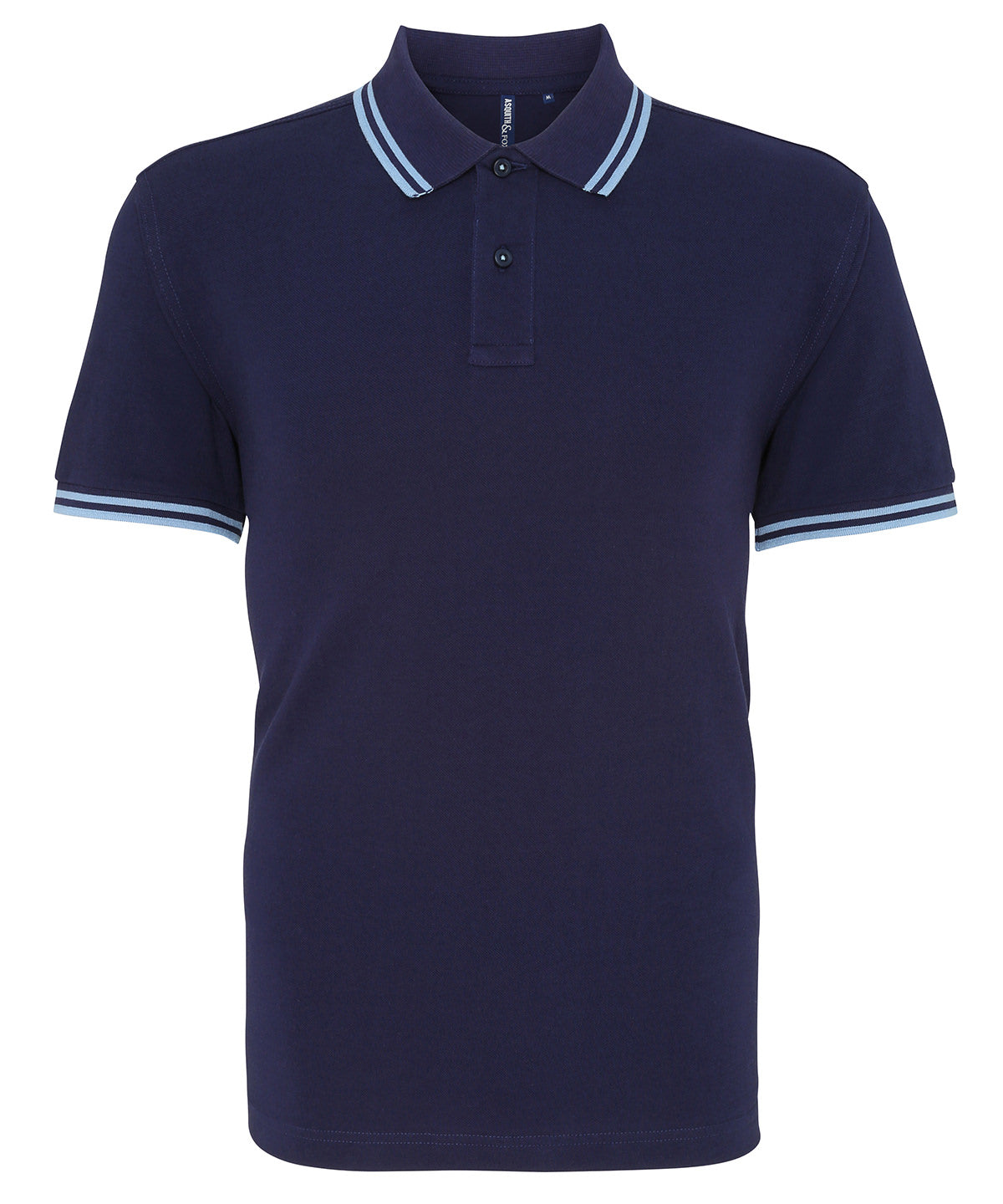 Polos - Polotröja i polycottonblend för teknisk komfort Navy Cornflower