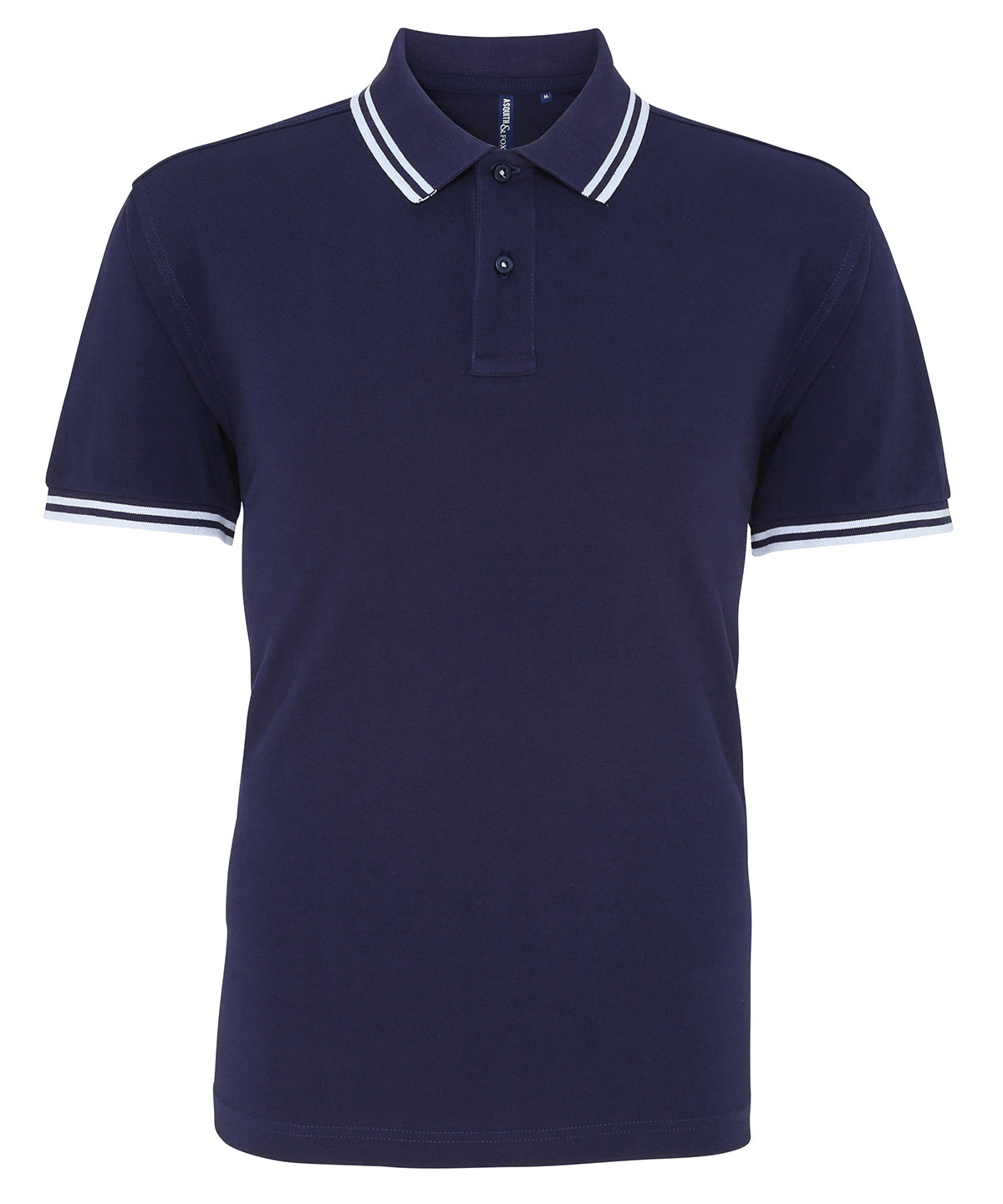 Polos - Polotröja i polycottonblend för teknisk komfort Navy White