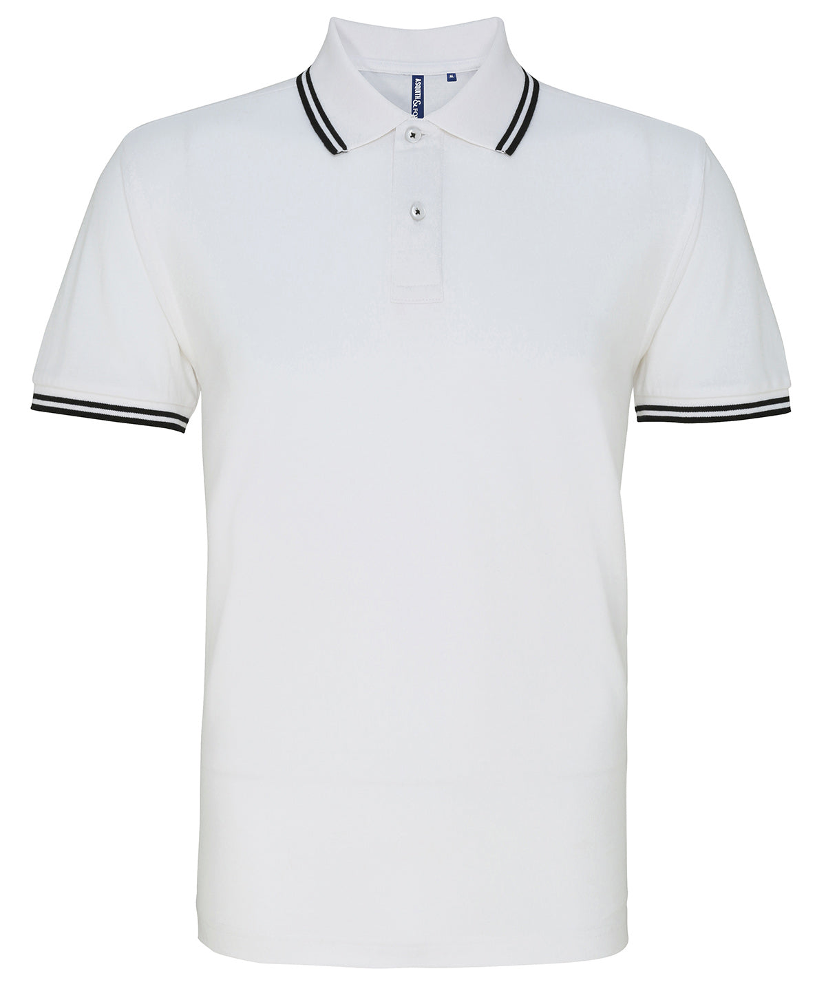 Polos - Polotröja i polycottonblend för teknisk komfort White Black