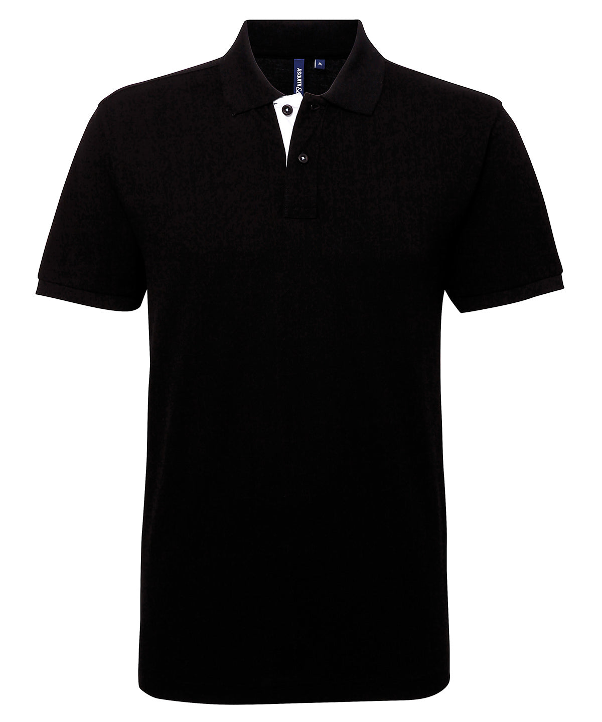 Polos - Poloshirt i polycotton med teknik Black White