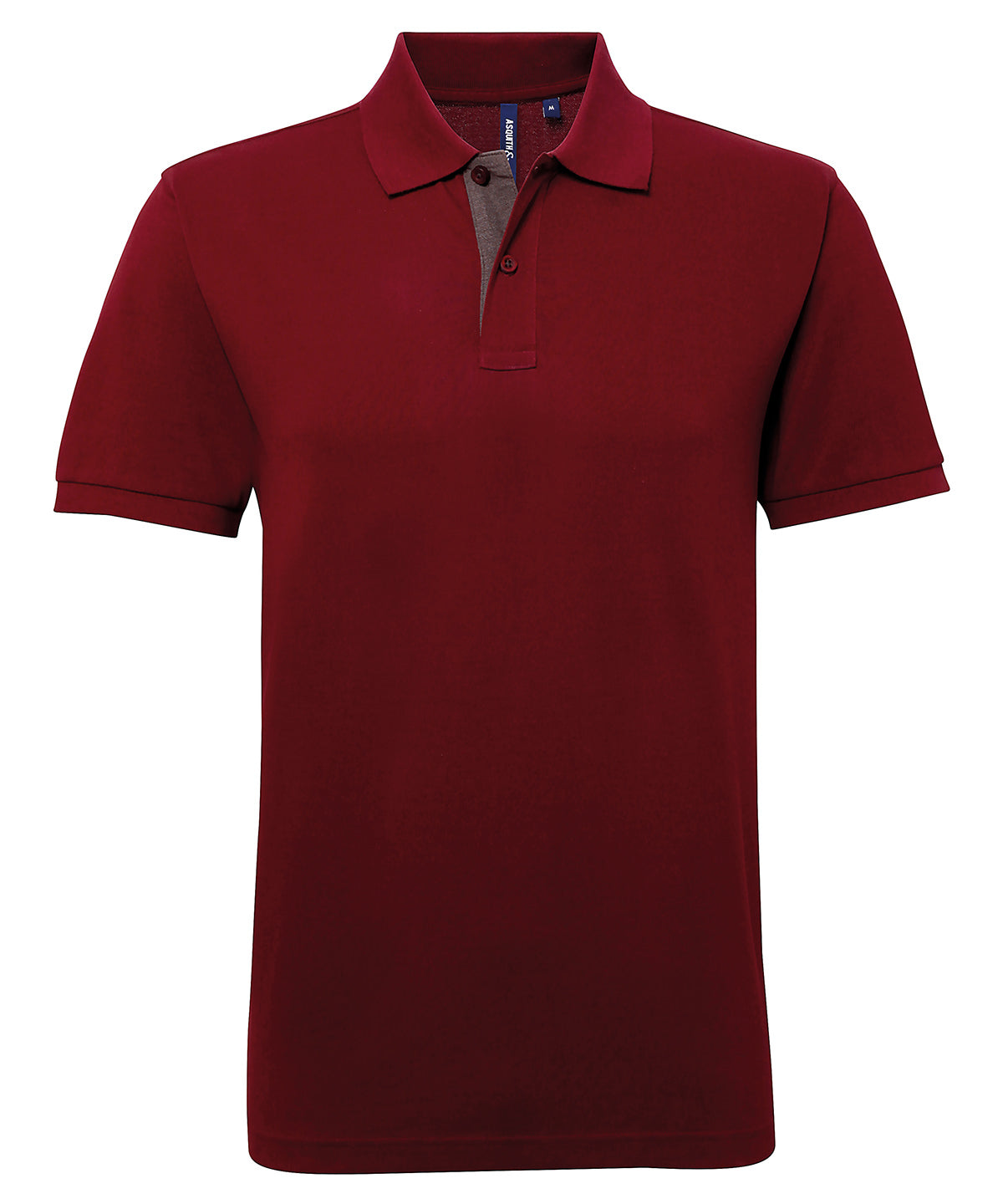 Polos - Poloshirt i polycotton med teknik Burgundy Charcoal 2XL