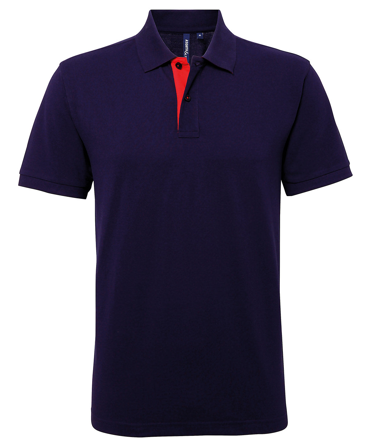 Polos - Poloshirt i polycotton med teknik Navy Red