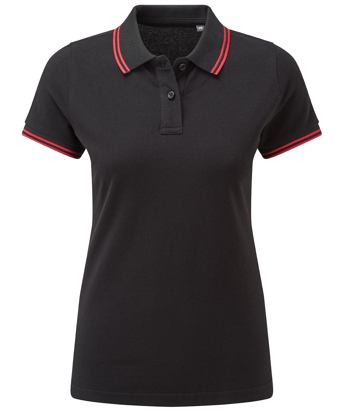 Polos - Klassisk Dam-Pikétröja med Tidlös Design Black Red