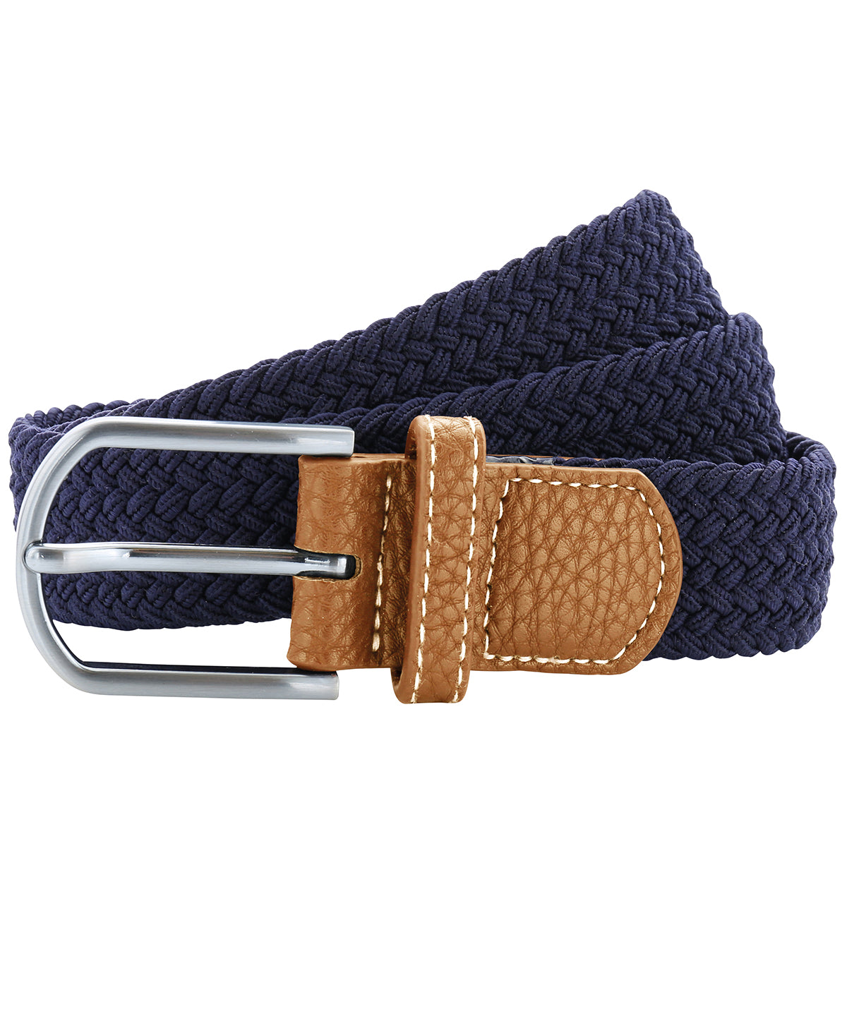 Belts - Flätat stretchbälte – stilrent och mångsidigt Navy One size