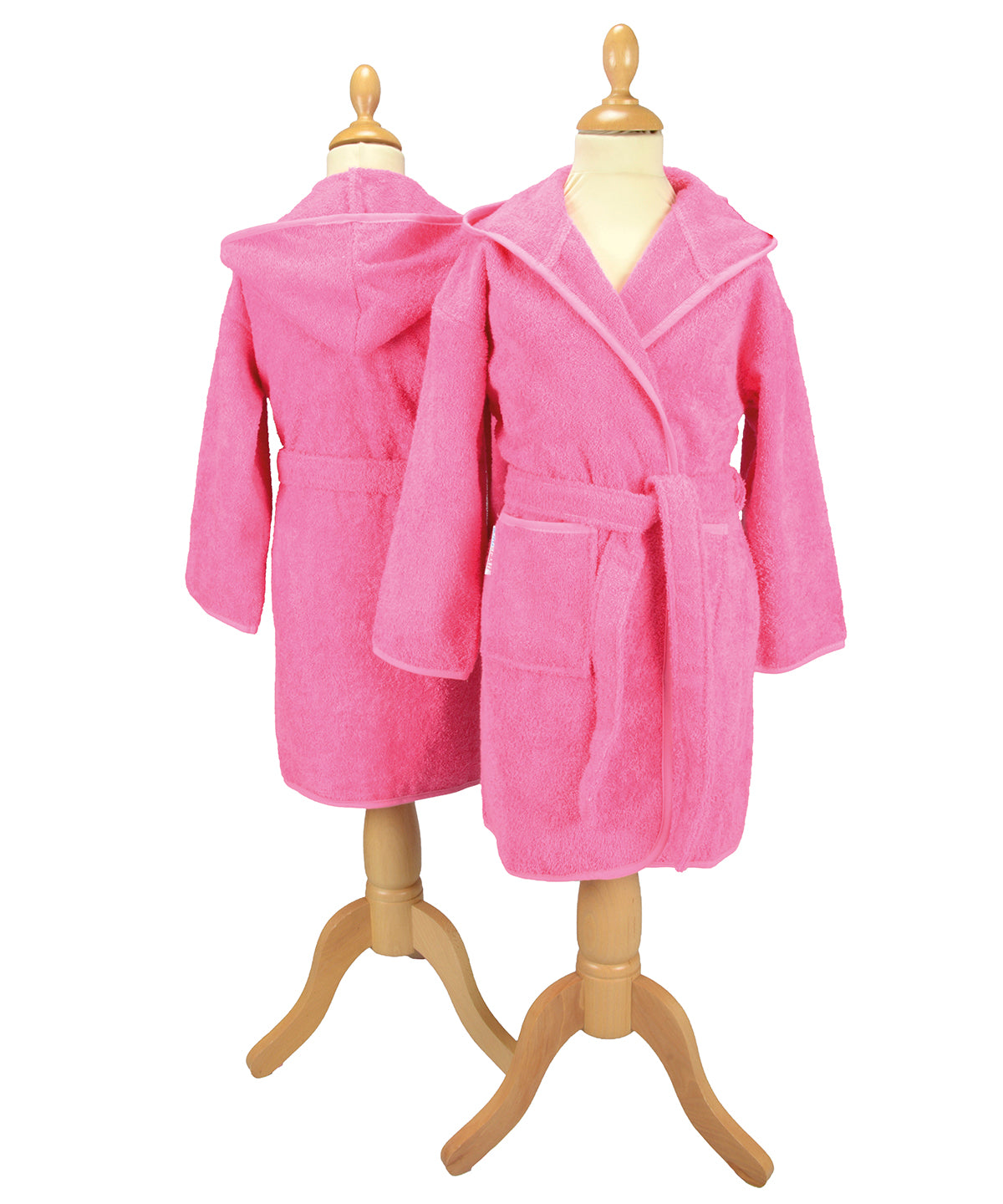 Robes - Unisex Badrock med Huva Pink