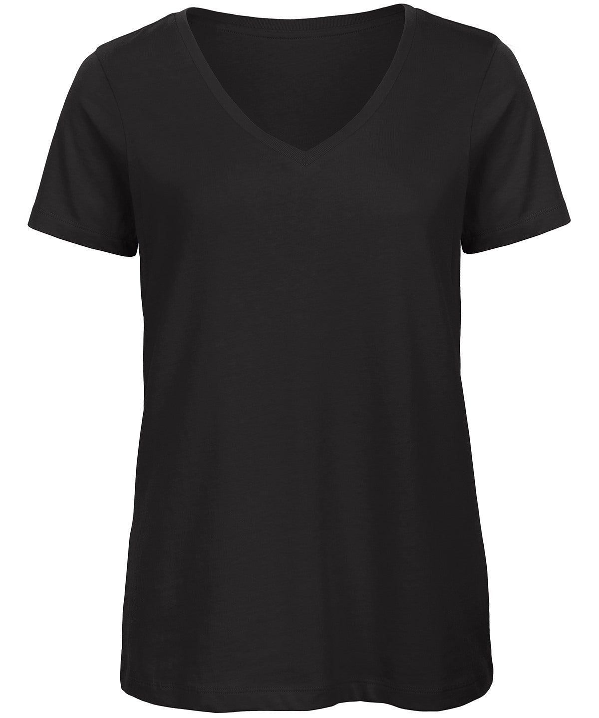 T-Shirts - B&C Inspire V T – En mjuk och medveten V-ringad t-shirt Black