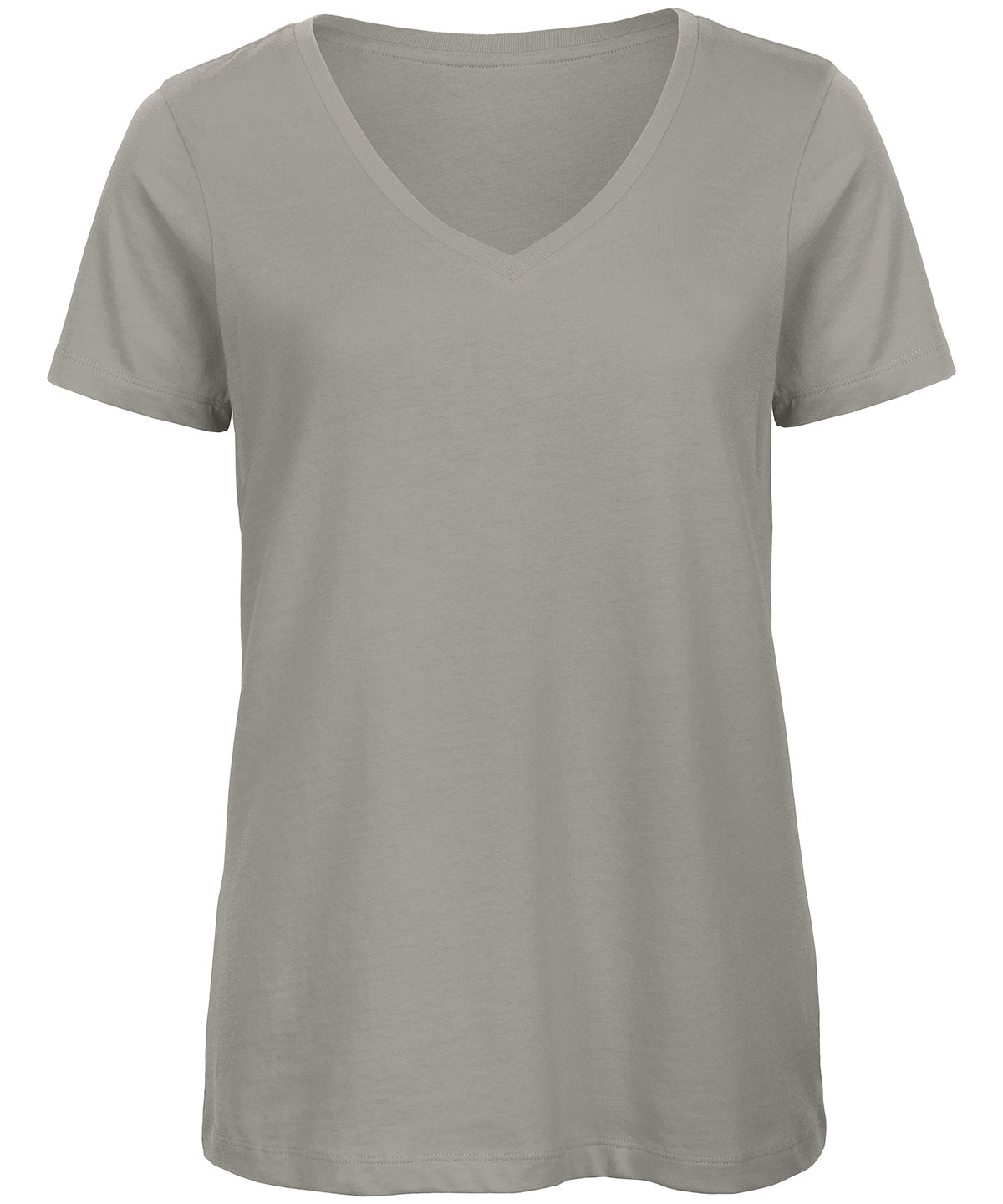 T-Shirts - B&C Inspire V T – En mjuk och medveten V-ringad t-shirt Light Grey