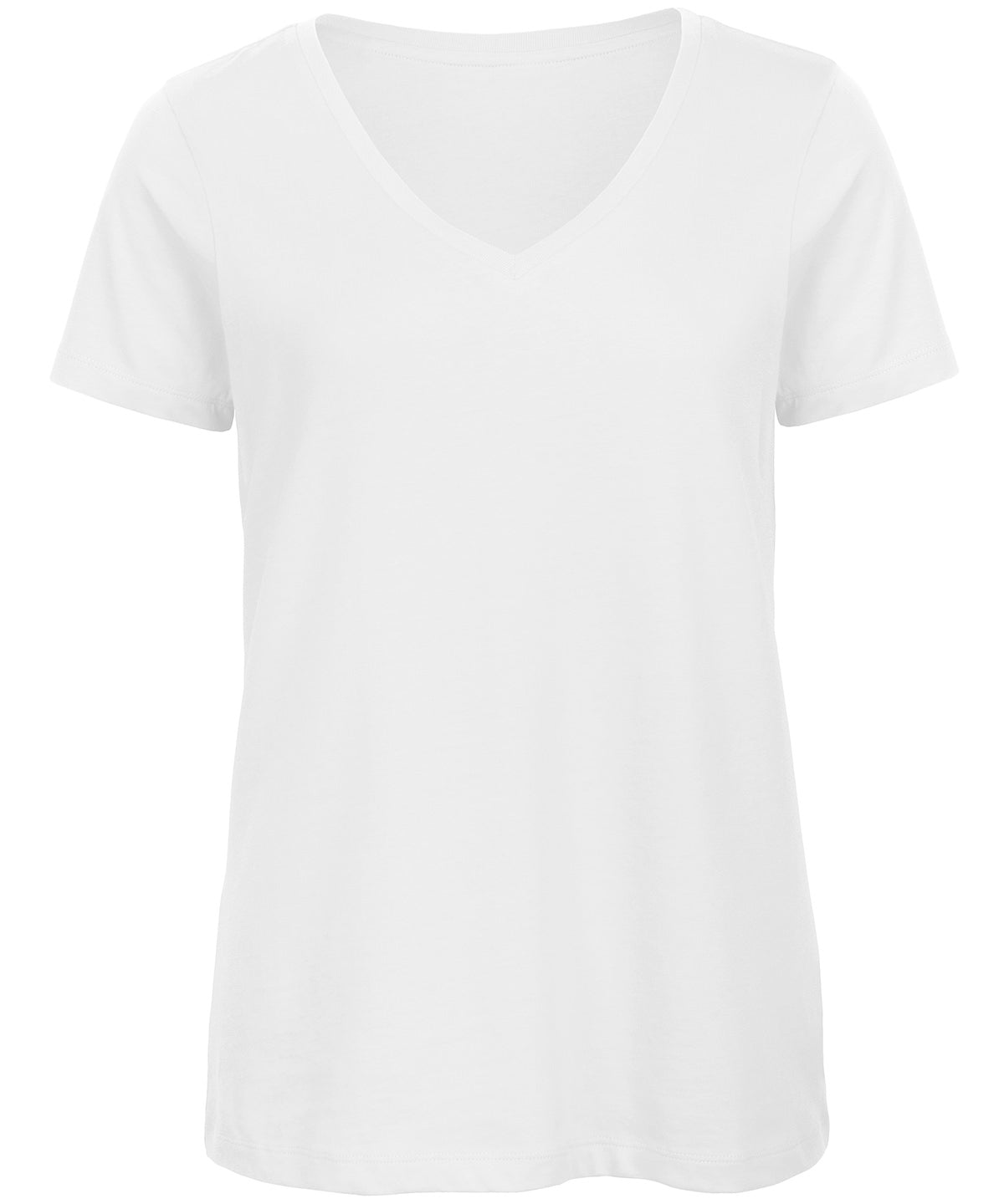 T-Shirts - B&C Inspire V T – En mjuk och medveten V-ringad t-shirt White