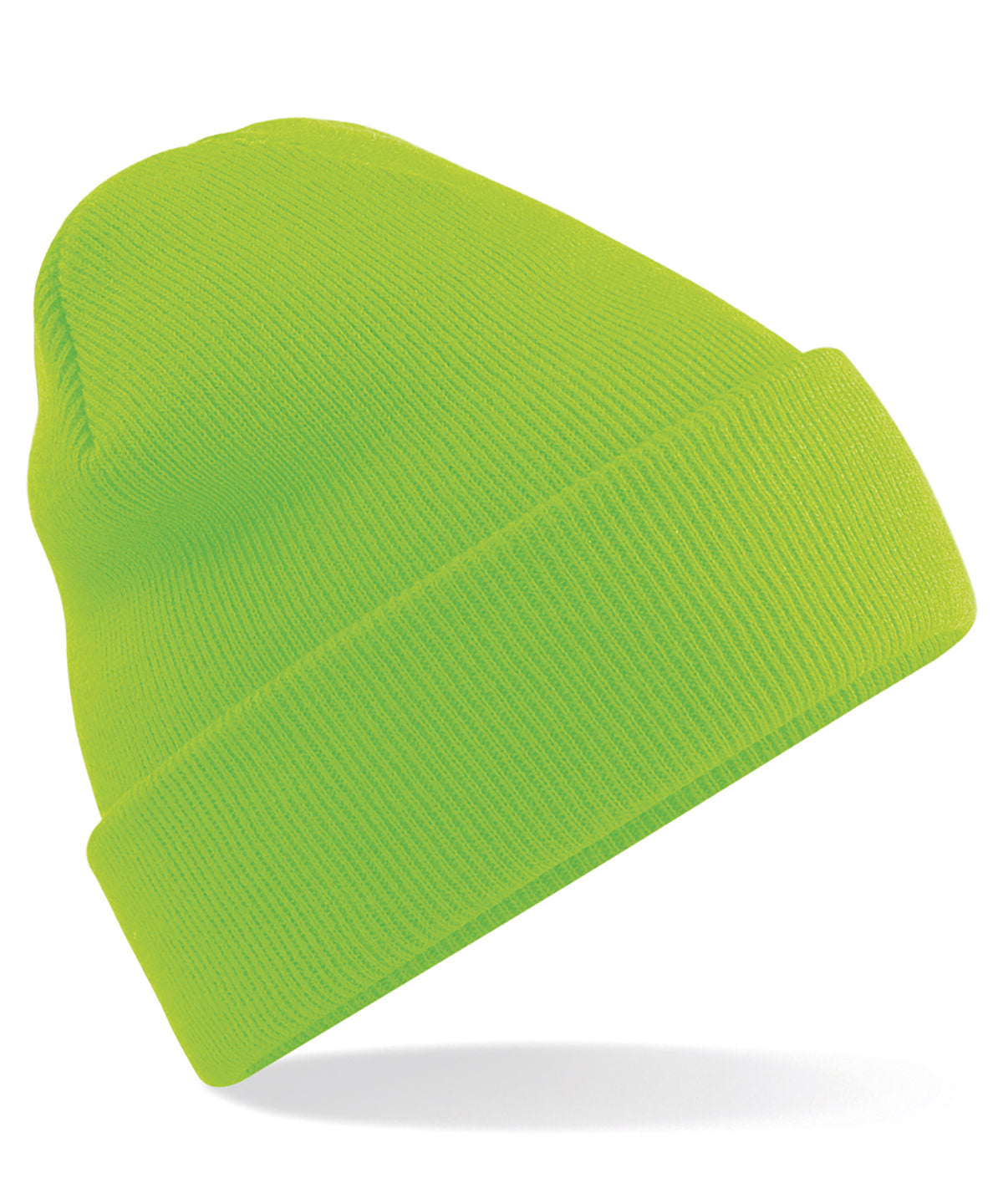 Beanies - Ekologisk bomullsmössa Fluorescent Green One size