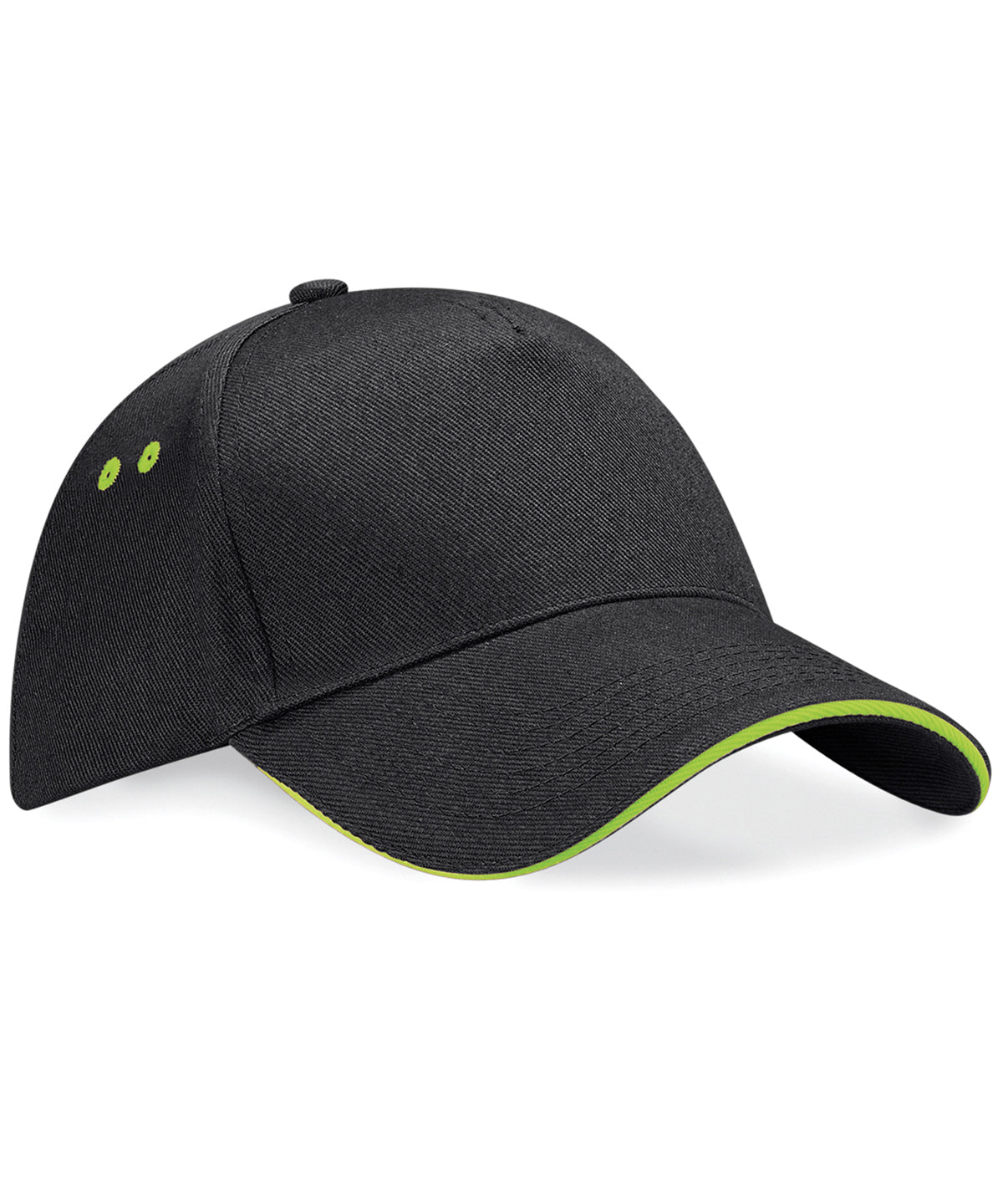 Caps - Ultimate 5-panel keps Black Lime Green One size