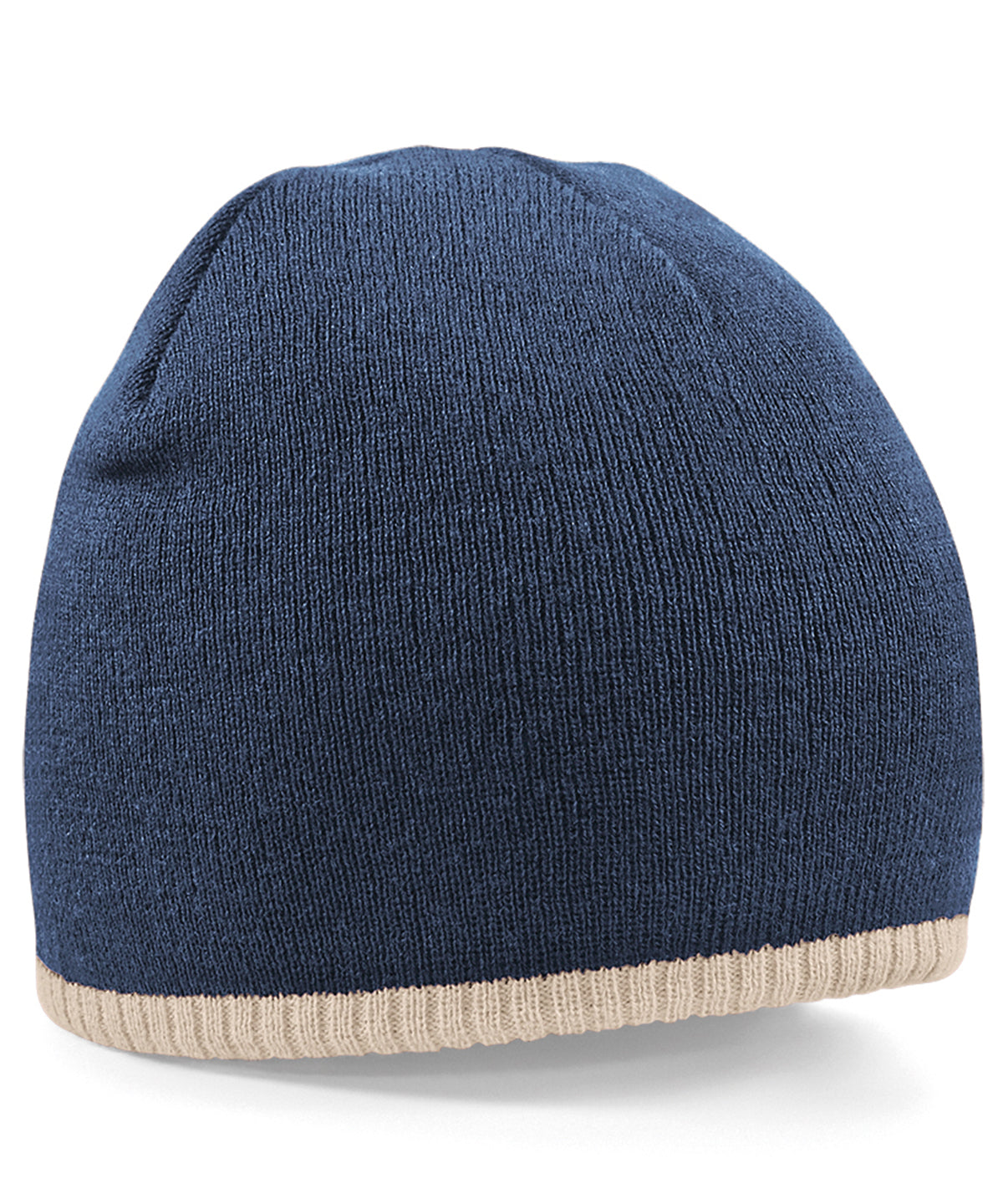 Beanies - Tvåtonad Pull-on-Hatt French Navy Stone One size