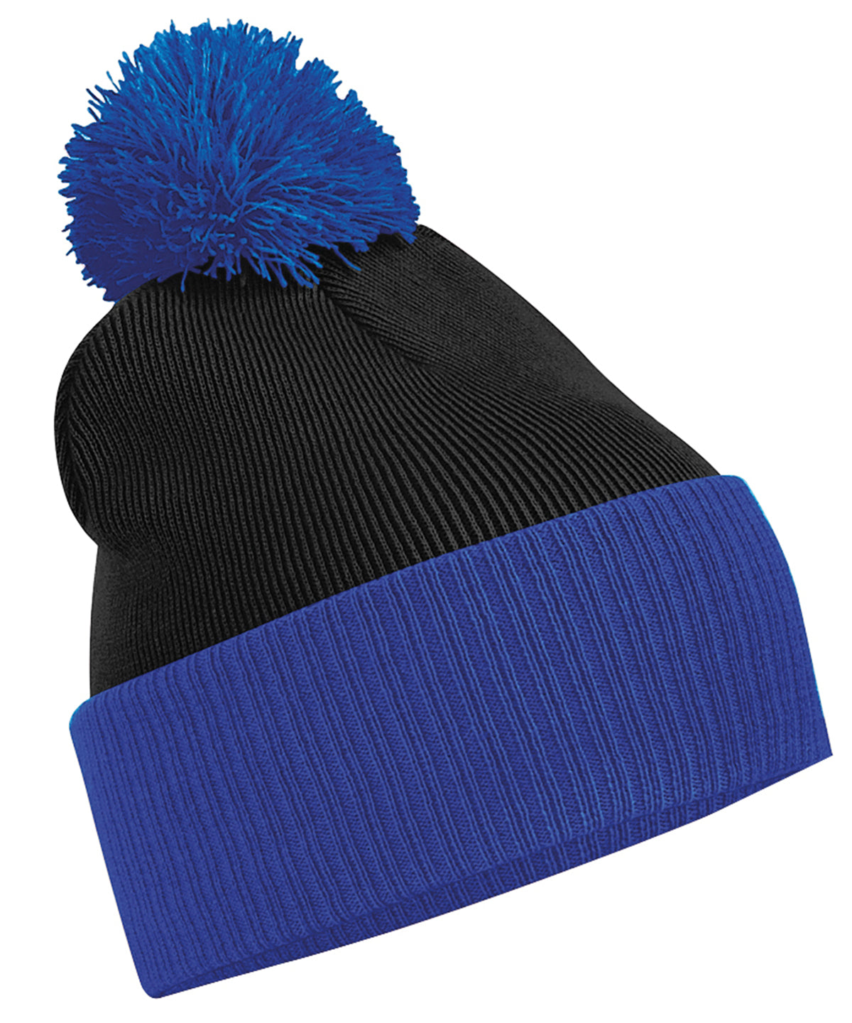 Beanies - Snöstar Tvåtonig Mössa Black Bright Royal One size