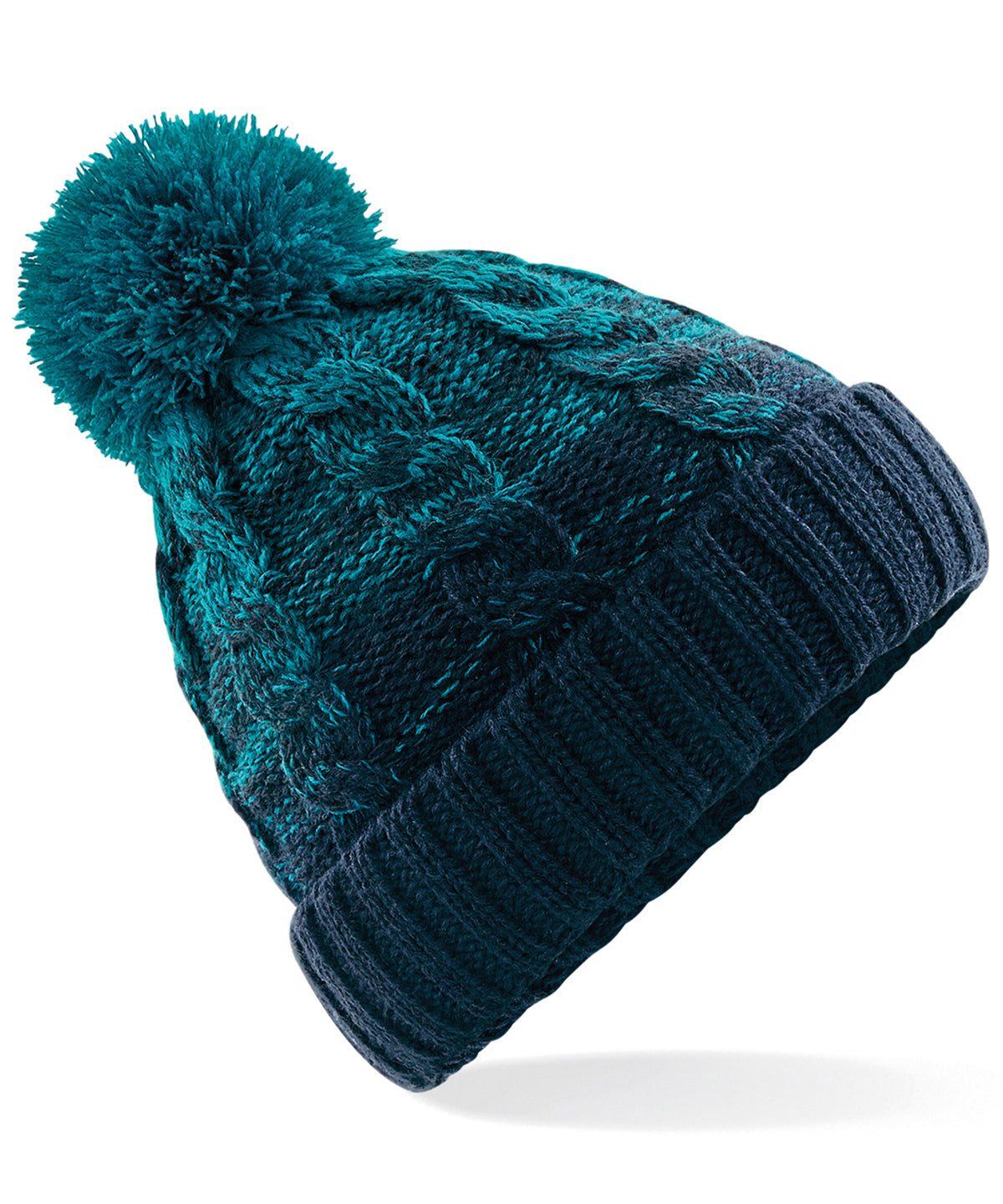 Beanies - Ombre-mössa Teal French Navy One size