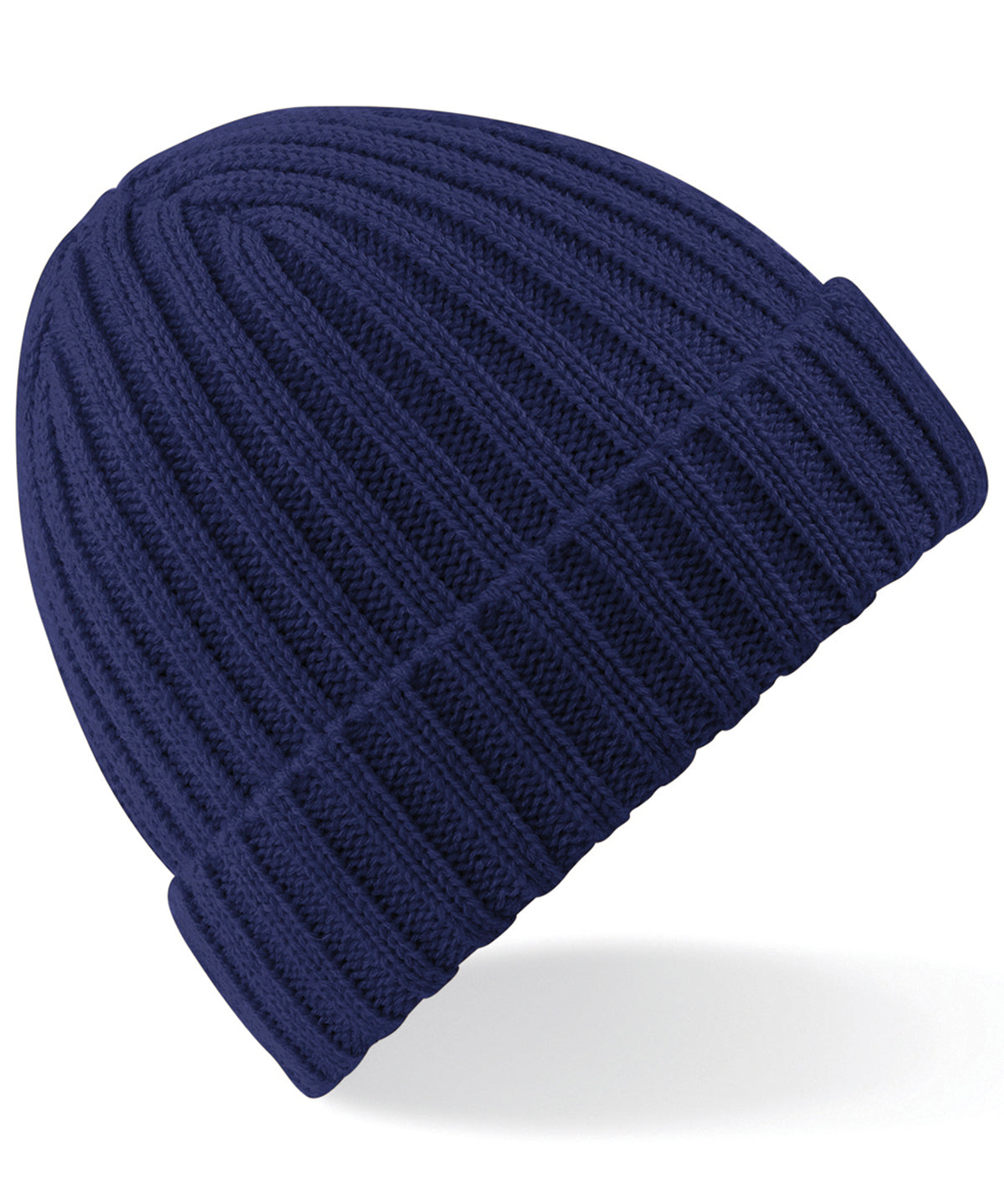 Beanies - Chunky ribbad mössa Oxford Navy One size