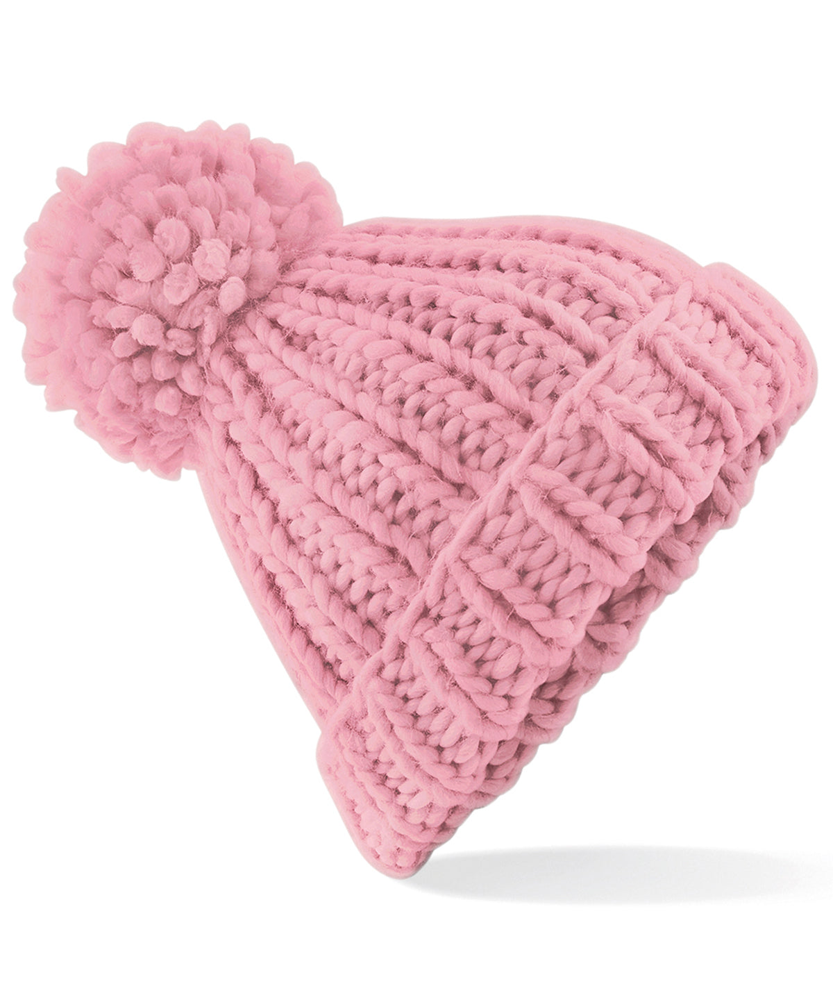 Beanies - Handstickad Beanie Dusky Pink One size