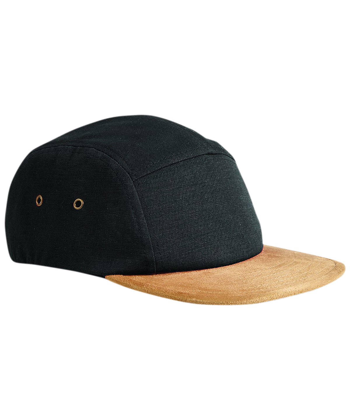 Caps - Stilren och Funktionell 5-Panel Keps med Mockakanter Black One size