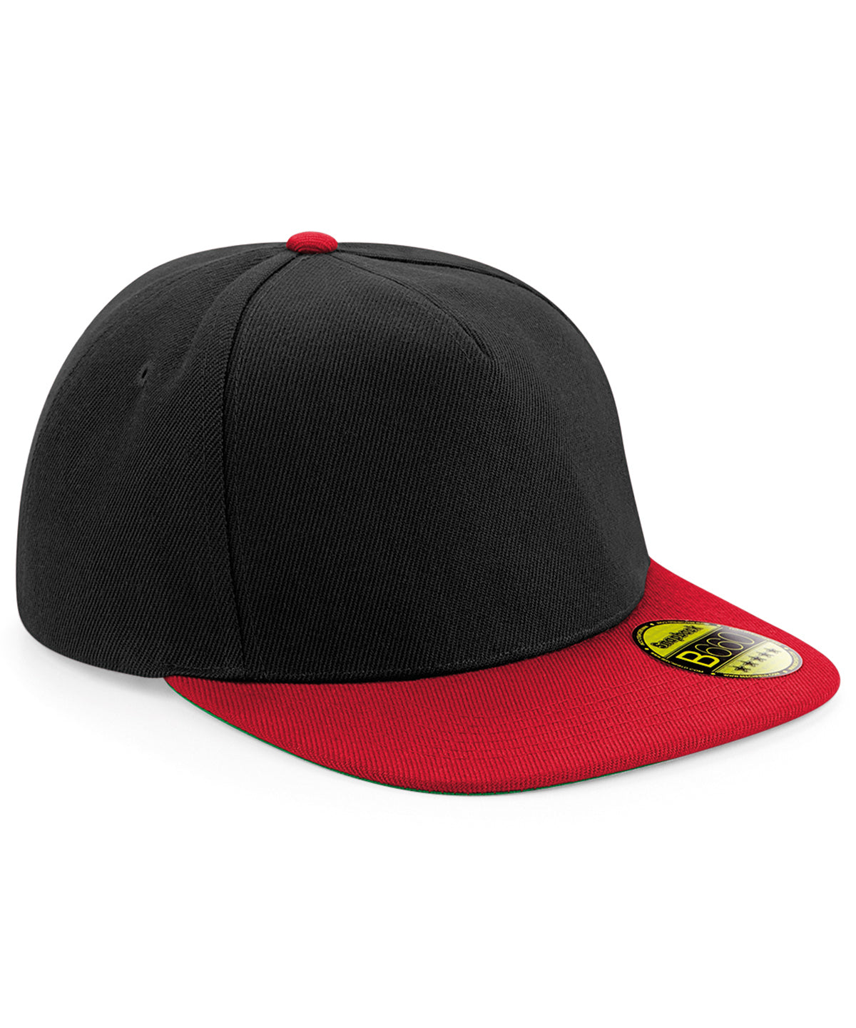 Caps - Platt snapback med unik design för en personlig stil Black Classic Red One size