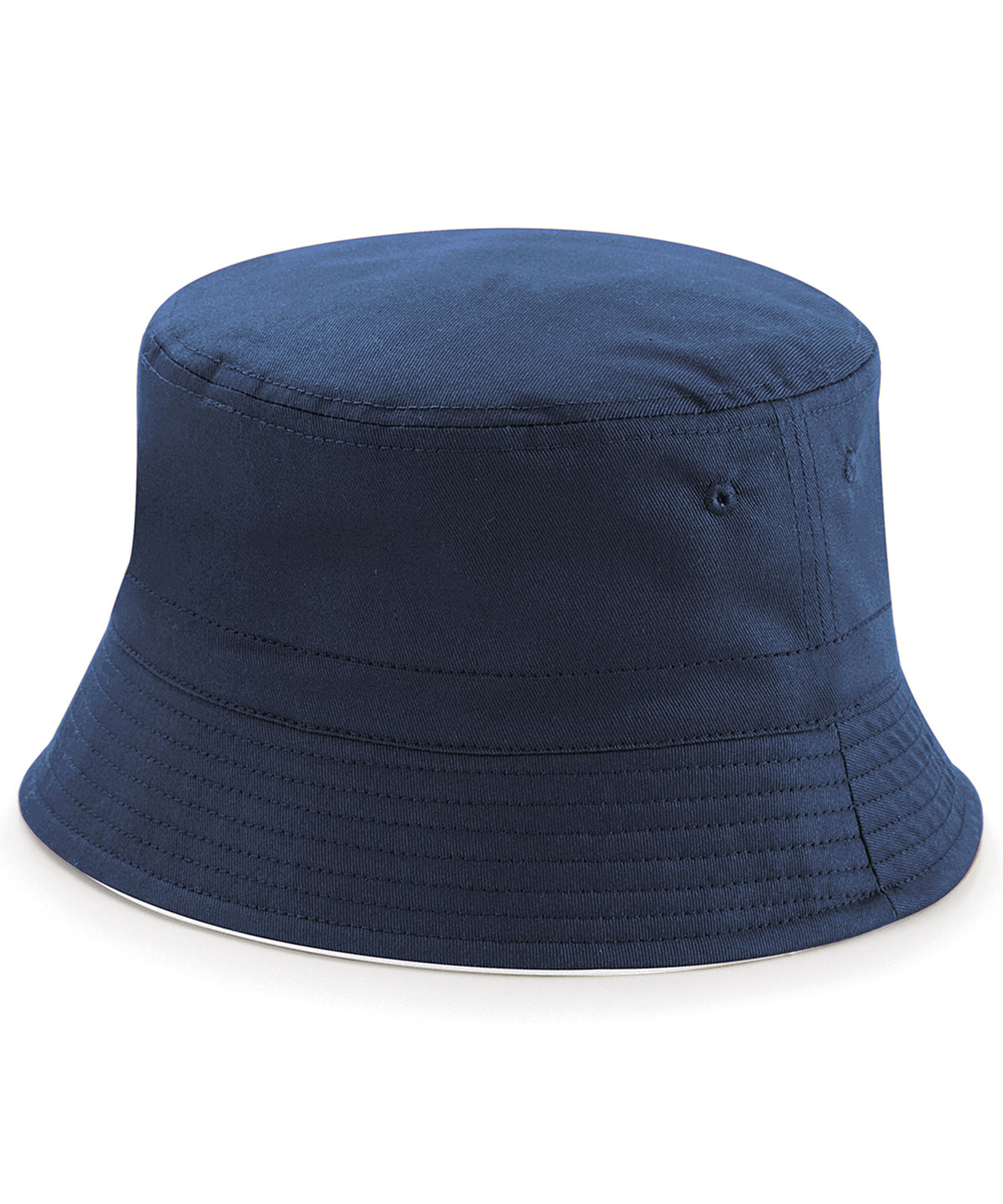 Hats - Vändbar Buckethatt French Navy White