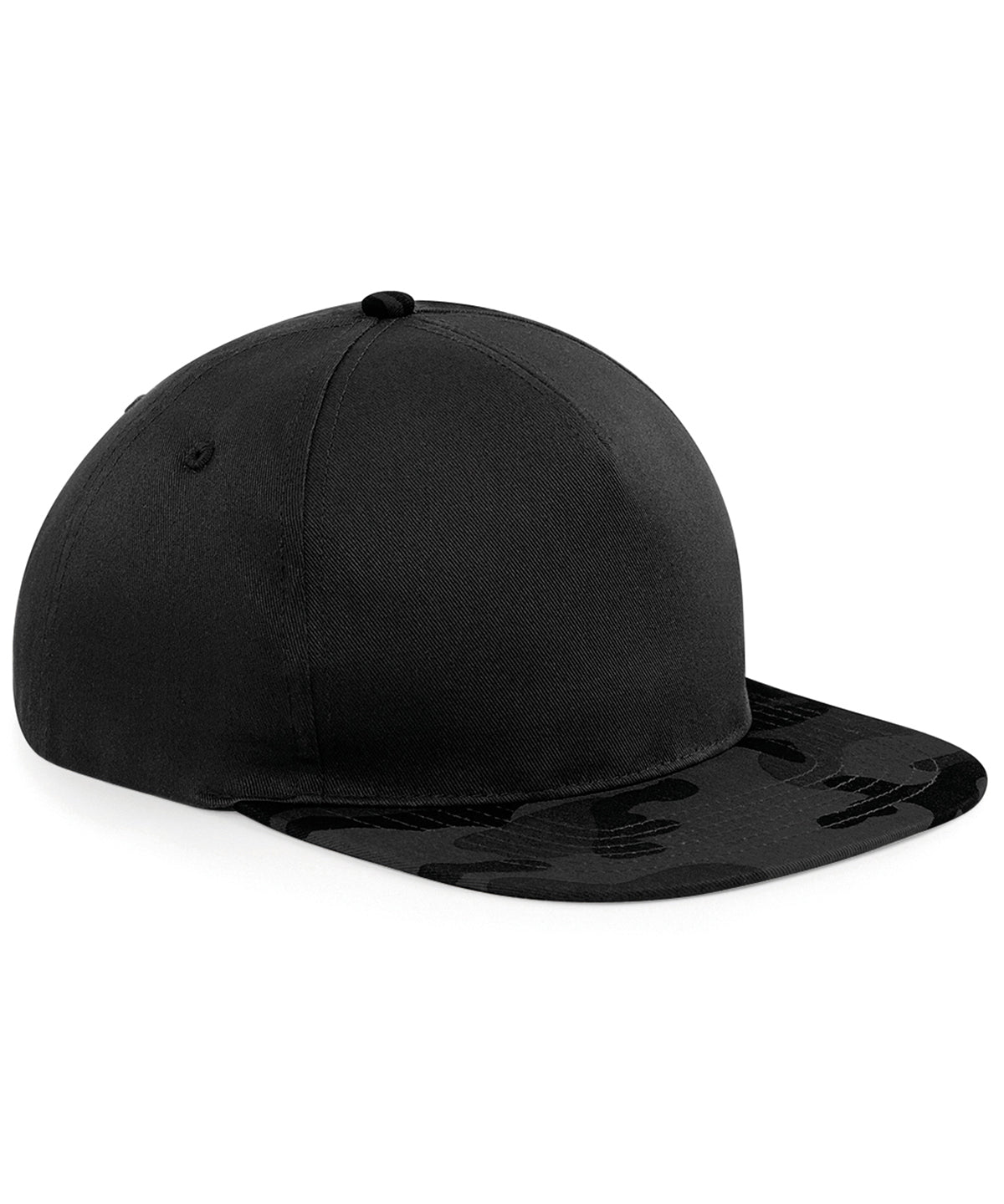 Caps - Snapback-keps i kamouflagemönster Black Midnight Camo One size