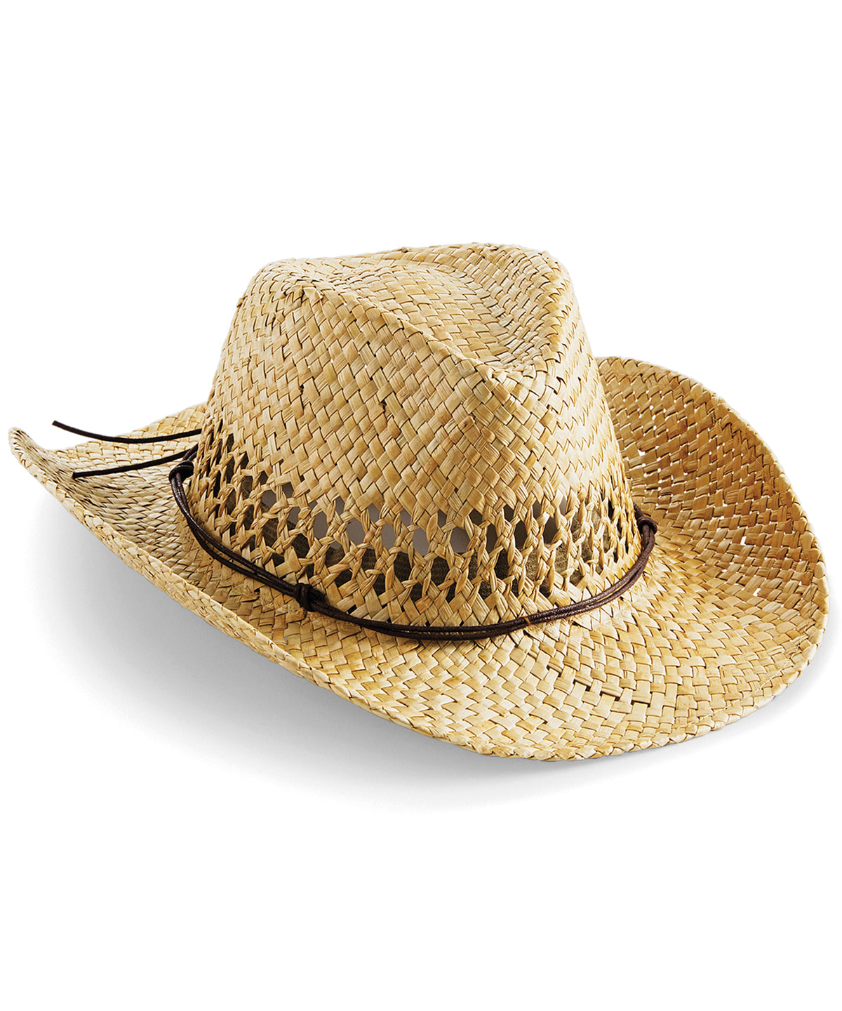 Hats - Naturlig Halm Cowboyhatt Natural One size