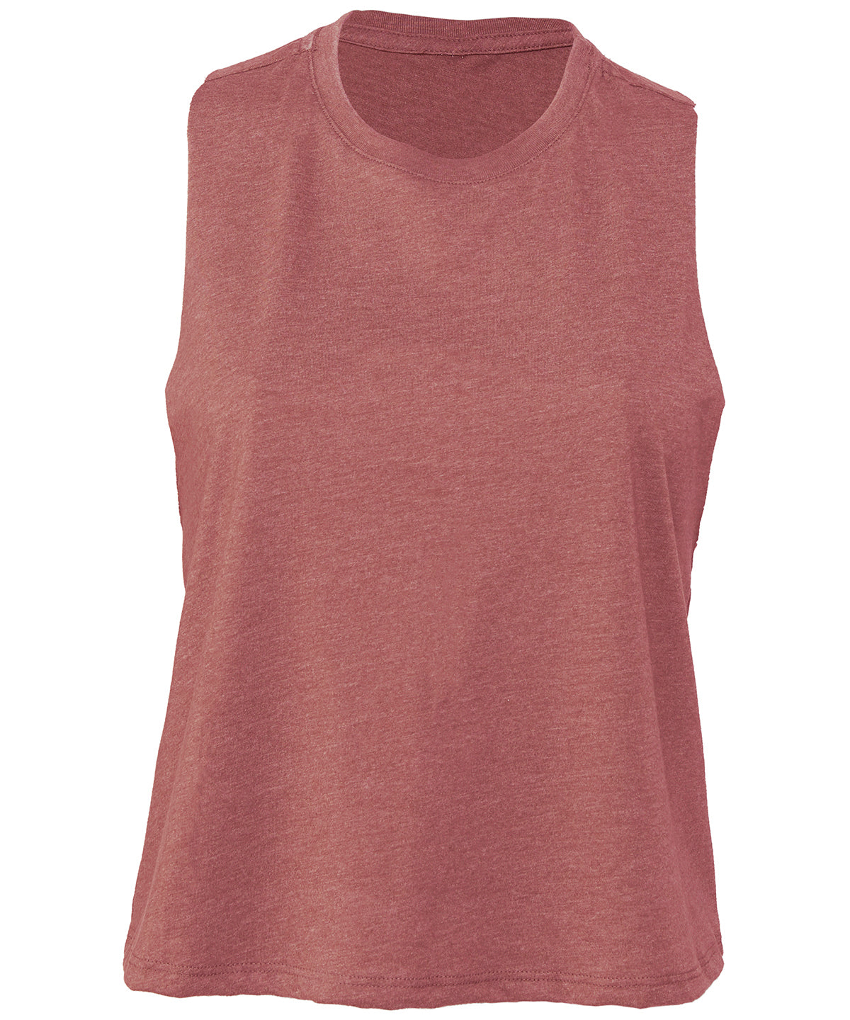 Vests - Racerback cropped tank för dam – avslappnad stil Heather Mauve