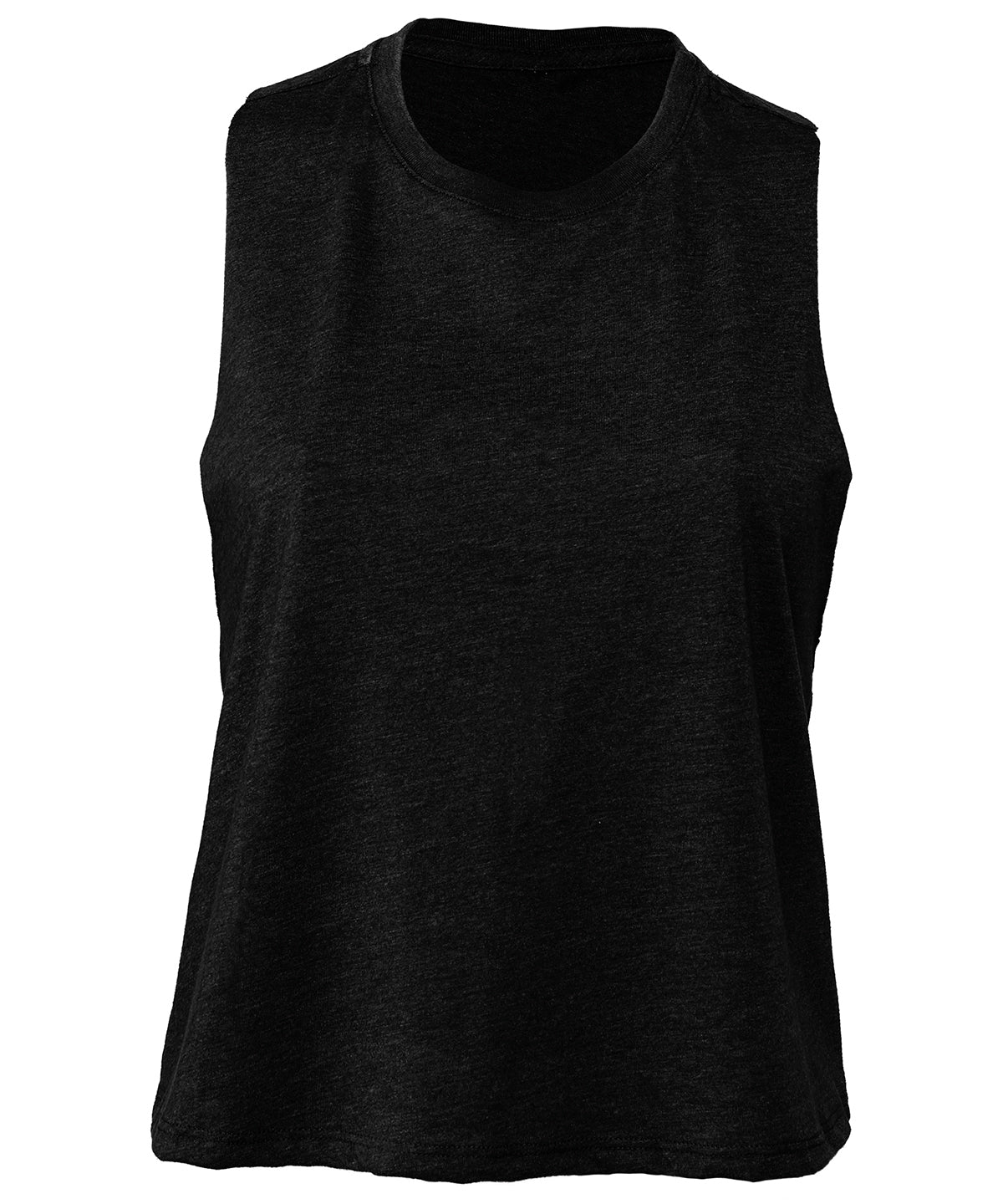 Vests - Racerback cropped tank för dam – avslappnad stil Solid Black Blend