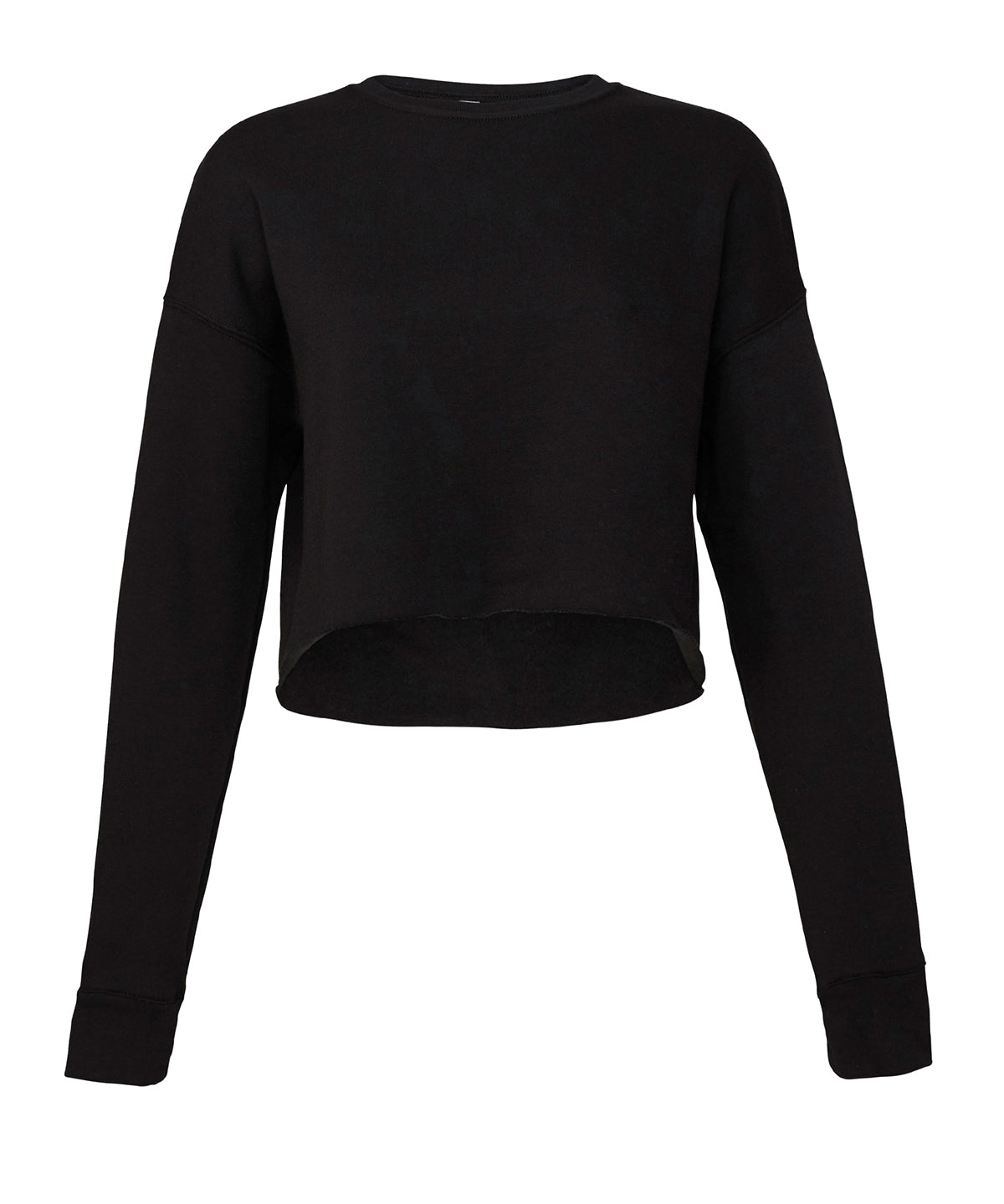 Fleece - Dam Cropped Crew Fleece Black