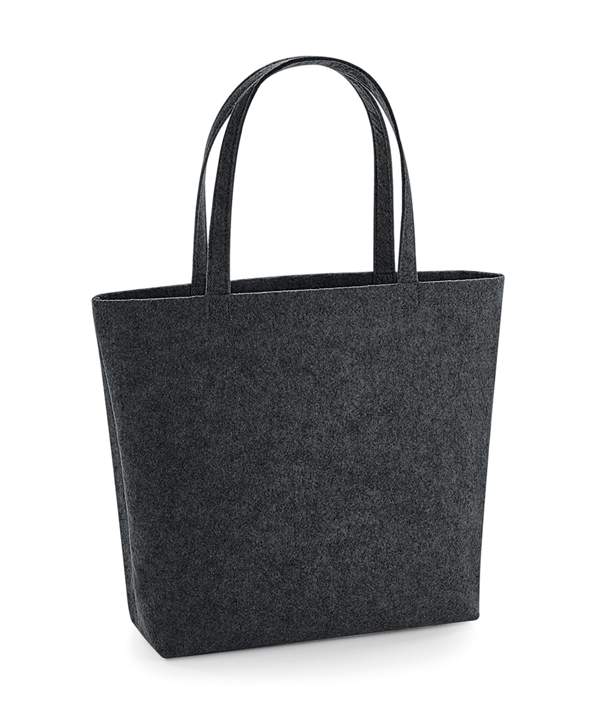 Bags - Felt Shopparväska Charcoal Melange One size